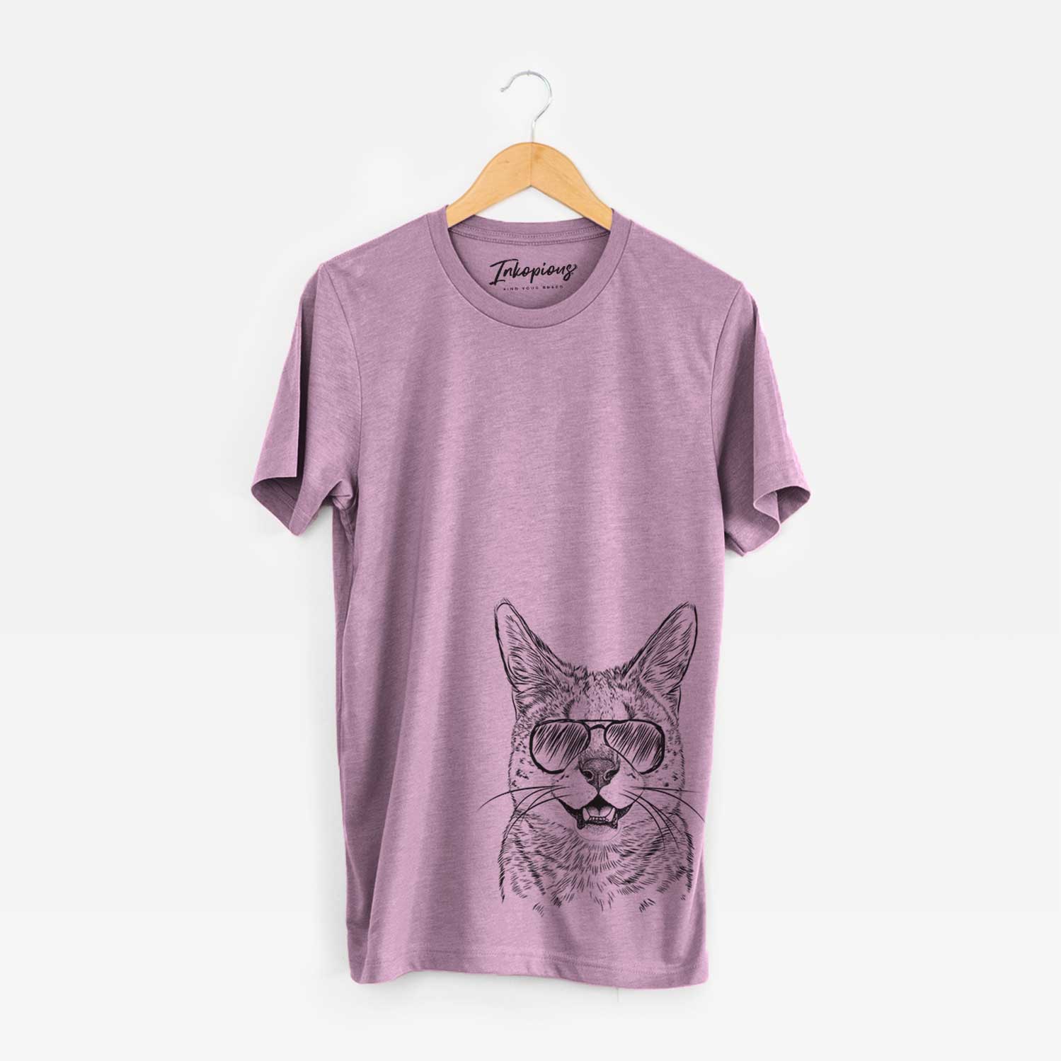 Aviator Lucky the Serval Cat - Unisex Crewneck