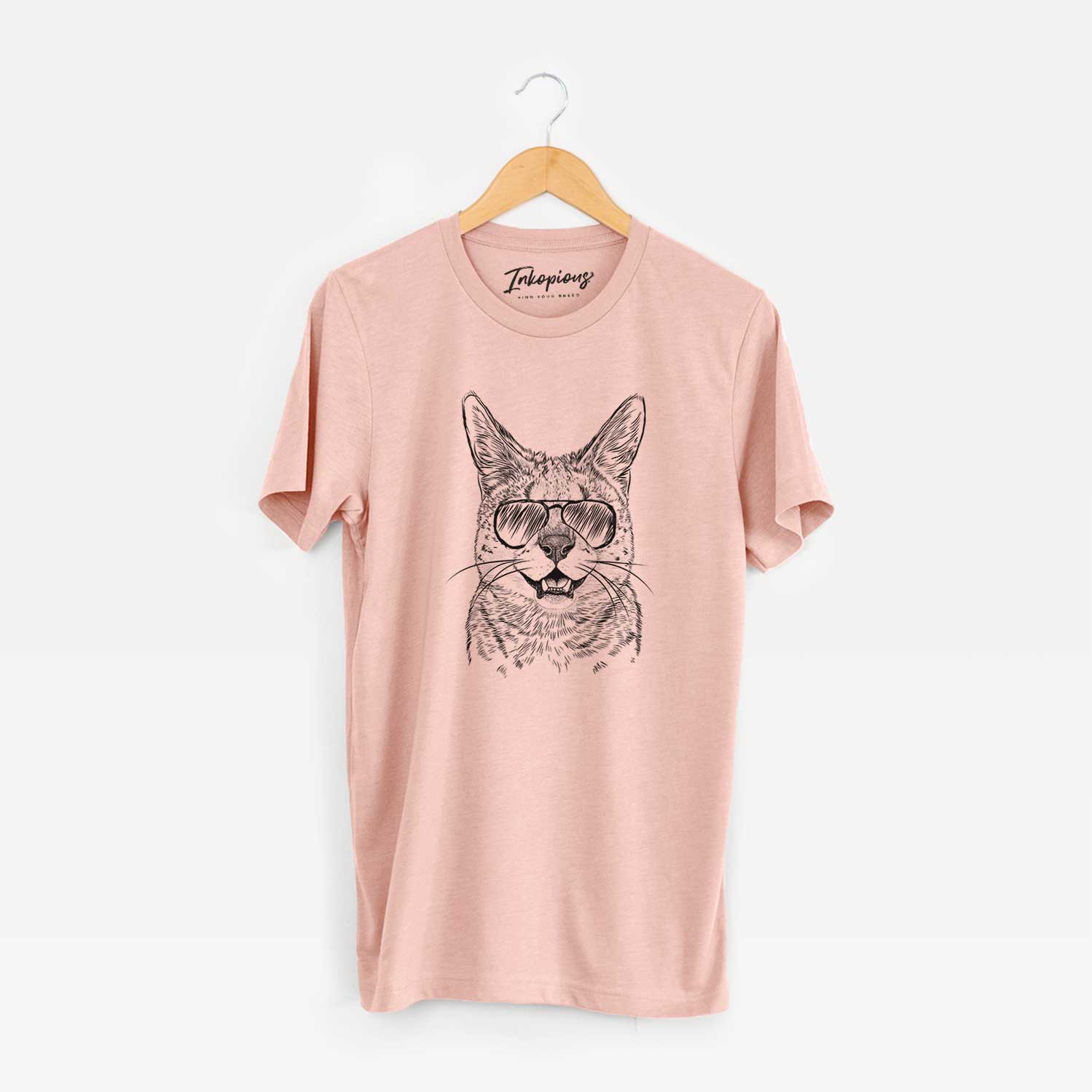 Aviator Lucky the Serval Cat - Unisex Crewneck