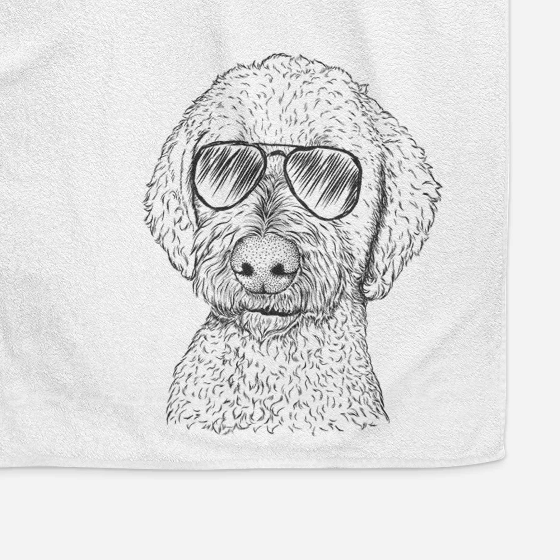 Lucy Boo the Goldendoodle Decorative Hand Towel