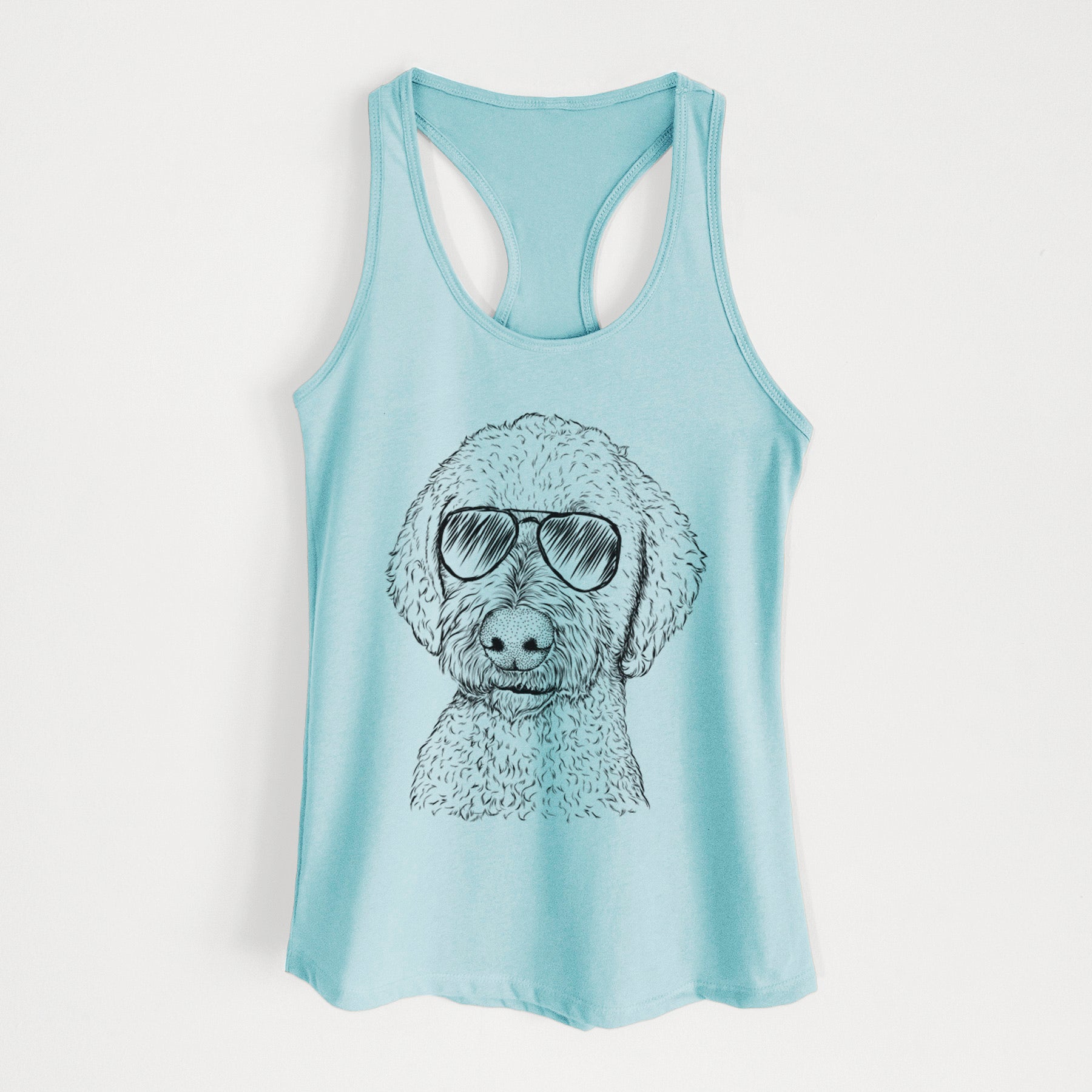 Lucy Boo the Goldendoodle - Women's Racerback Tanktop