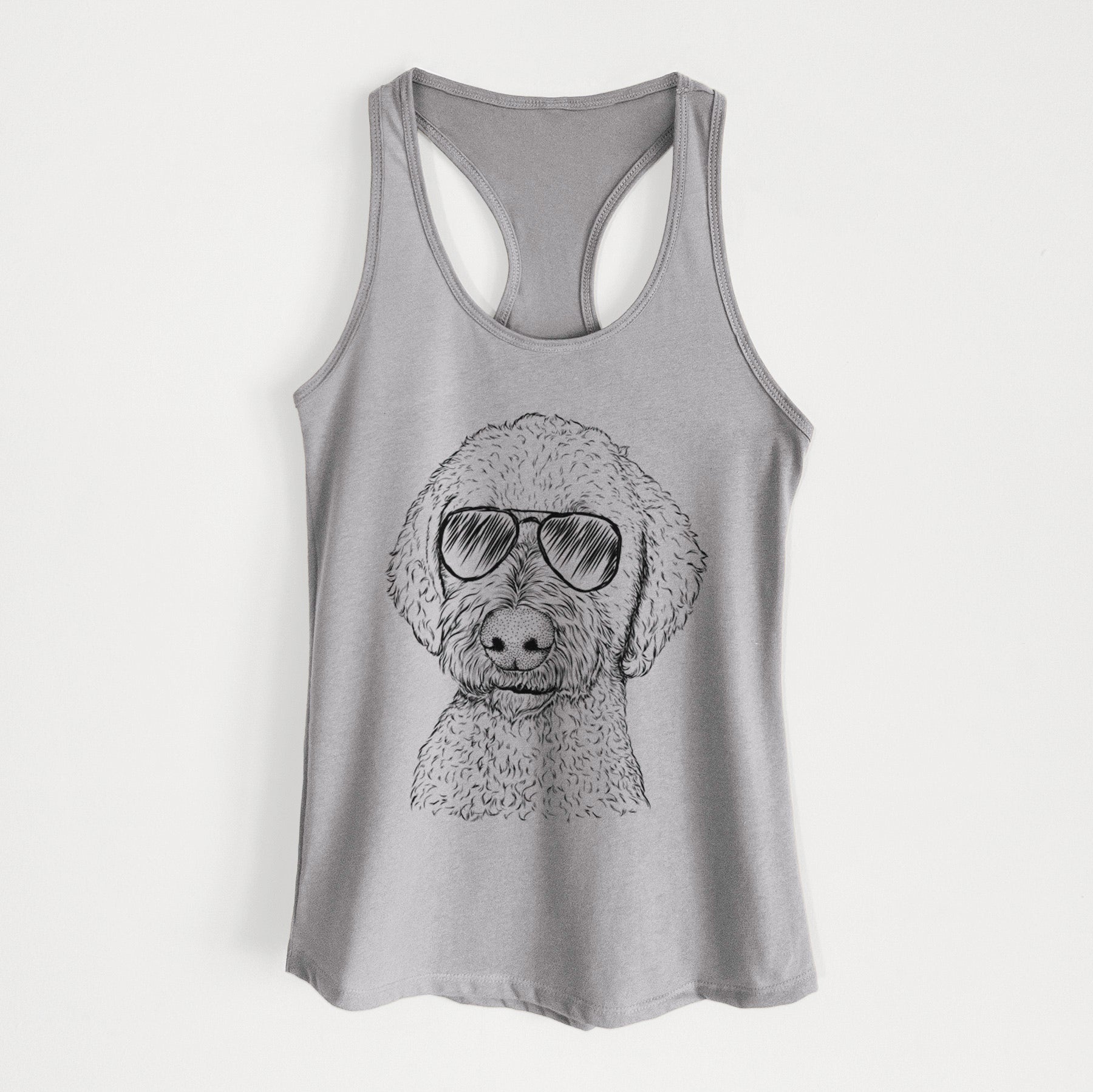 Lucy Boo the Goldendoodle - Women's Racerback Tanktop