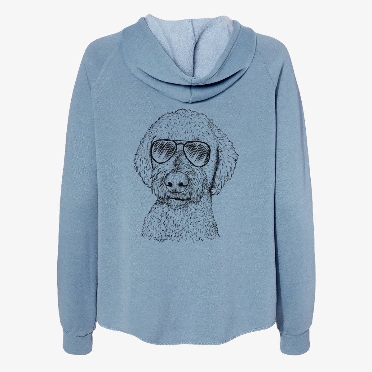 Lucy Boo the Goldendoodle - Women's Cali Wave Zip-Up Sweatshirt