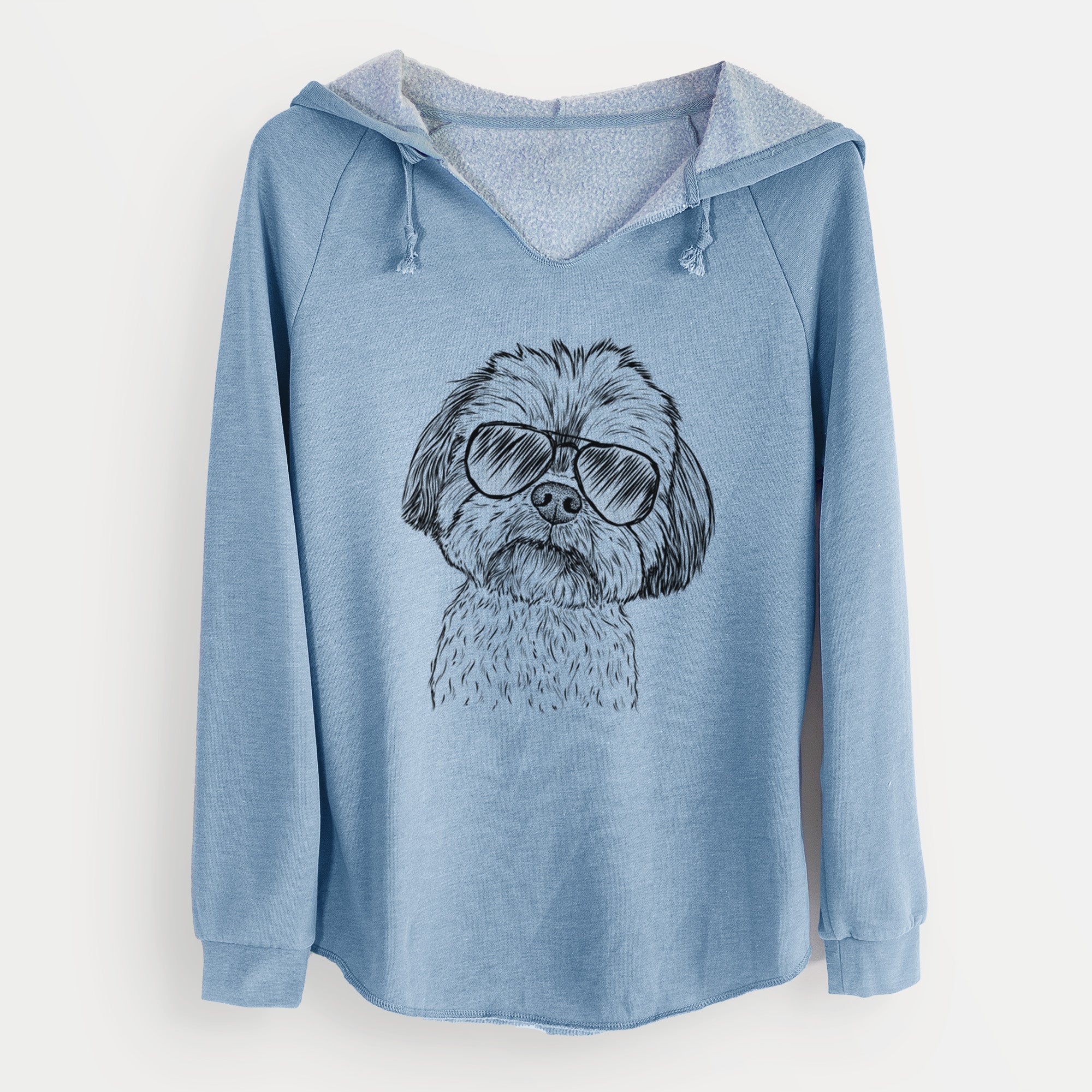 Aviator Lucy the Shorkie - Cali Wave Hooded Sweatshirt