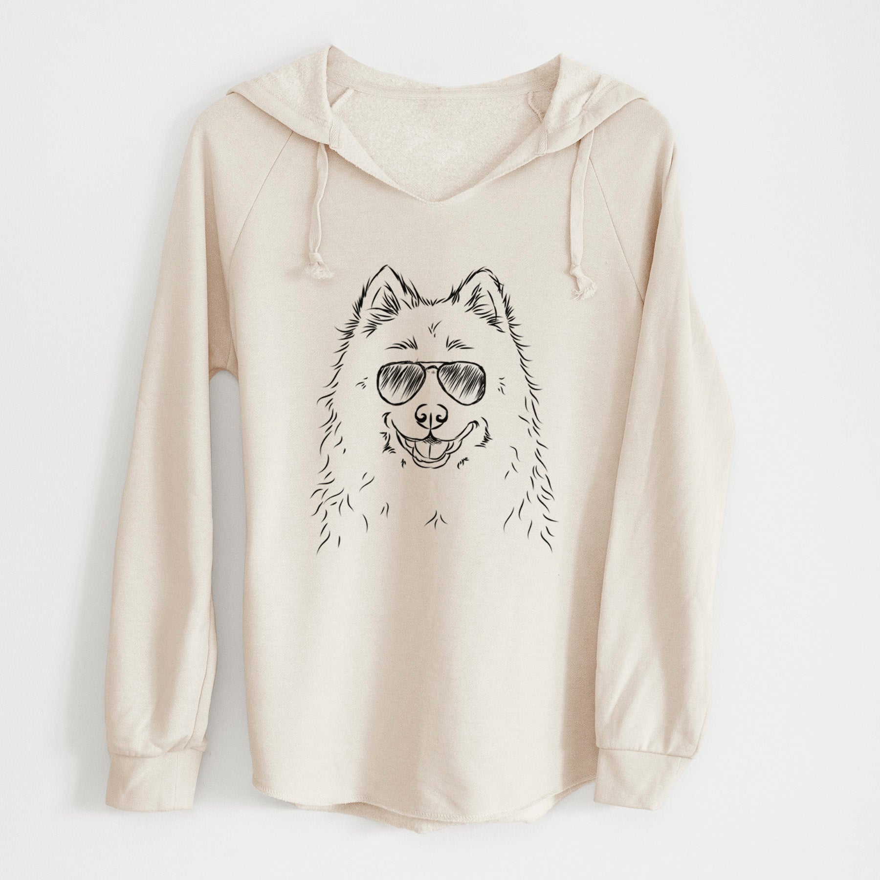 Aviator Luka the Samoyed - Cali Wave Hooded Sweatshirt