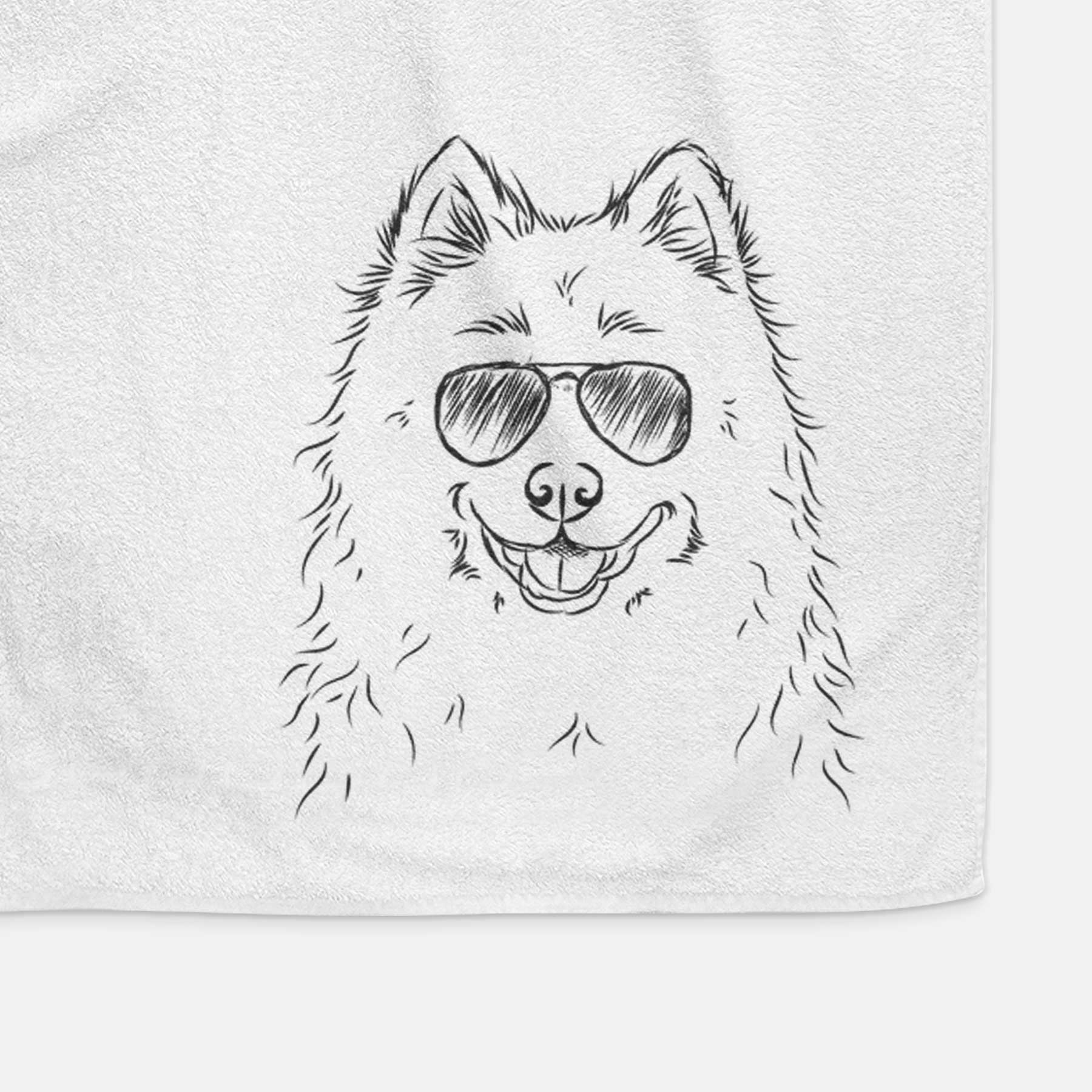 Luka the Samoyed Decorative Hand Towel