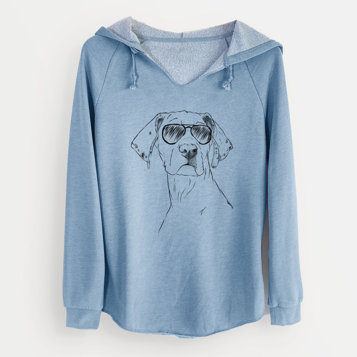 Aviator Lumen the Special Needs Great Dane - Cali Wave Hooded Sweatshirt