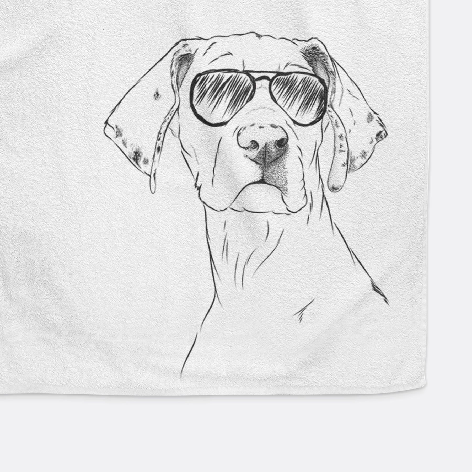 Lumen the Special Needs Great Dane Decorative Hand Towel