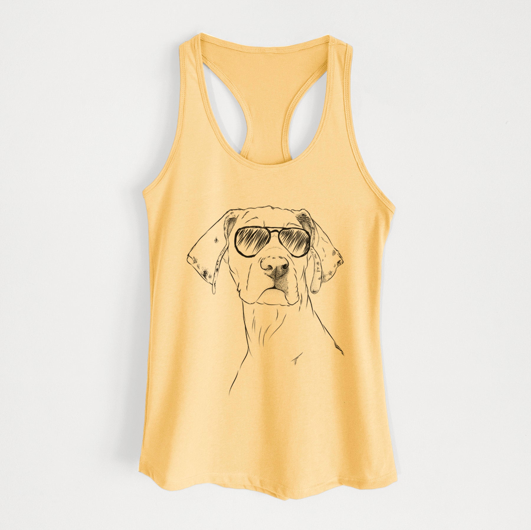 Lumen the Special Needs Great Dane - Women's Racerback Tanktop