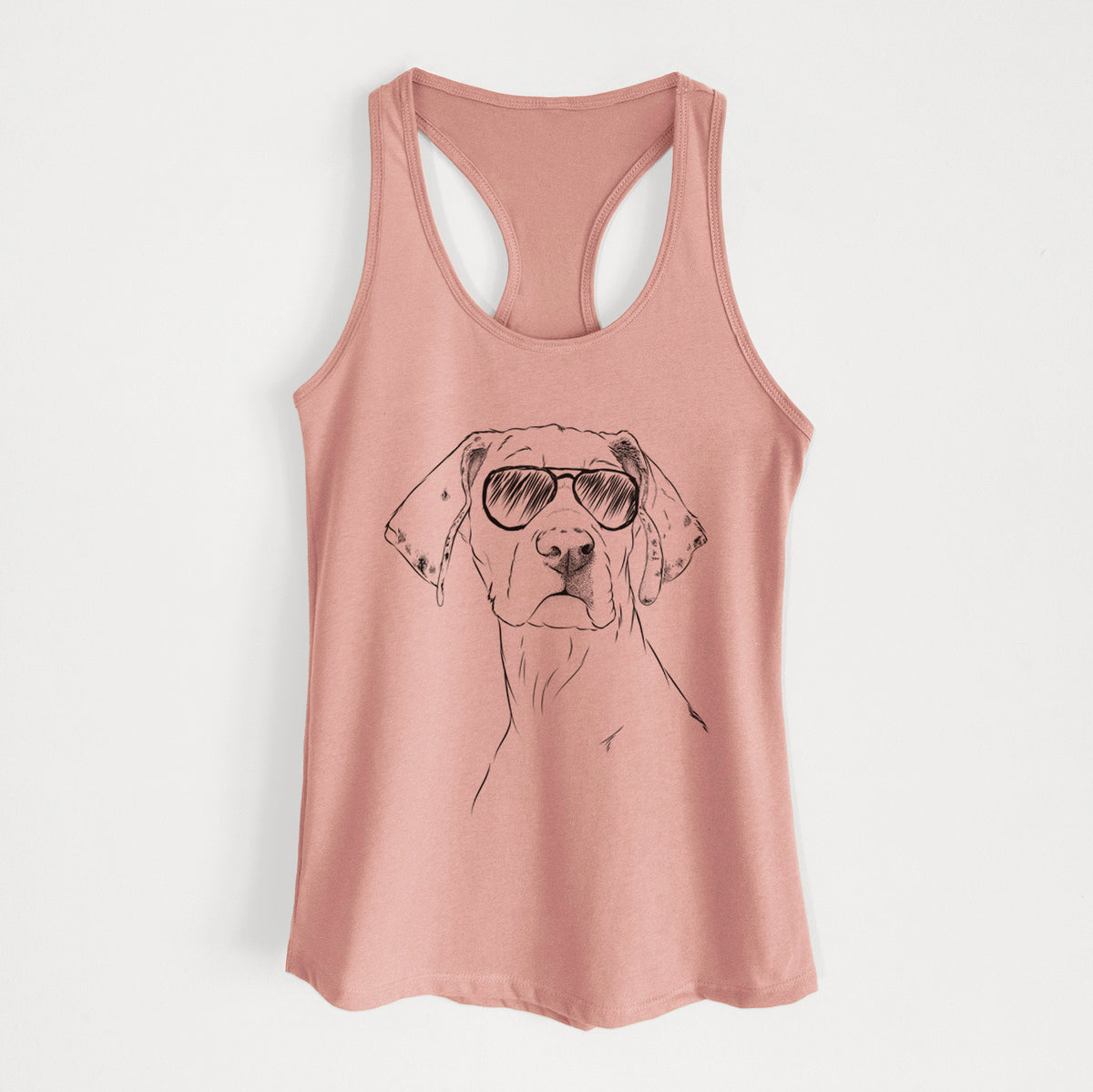 Lumen the Special Needs Great Dane - Women's Racerback Tanktop