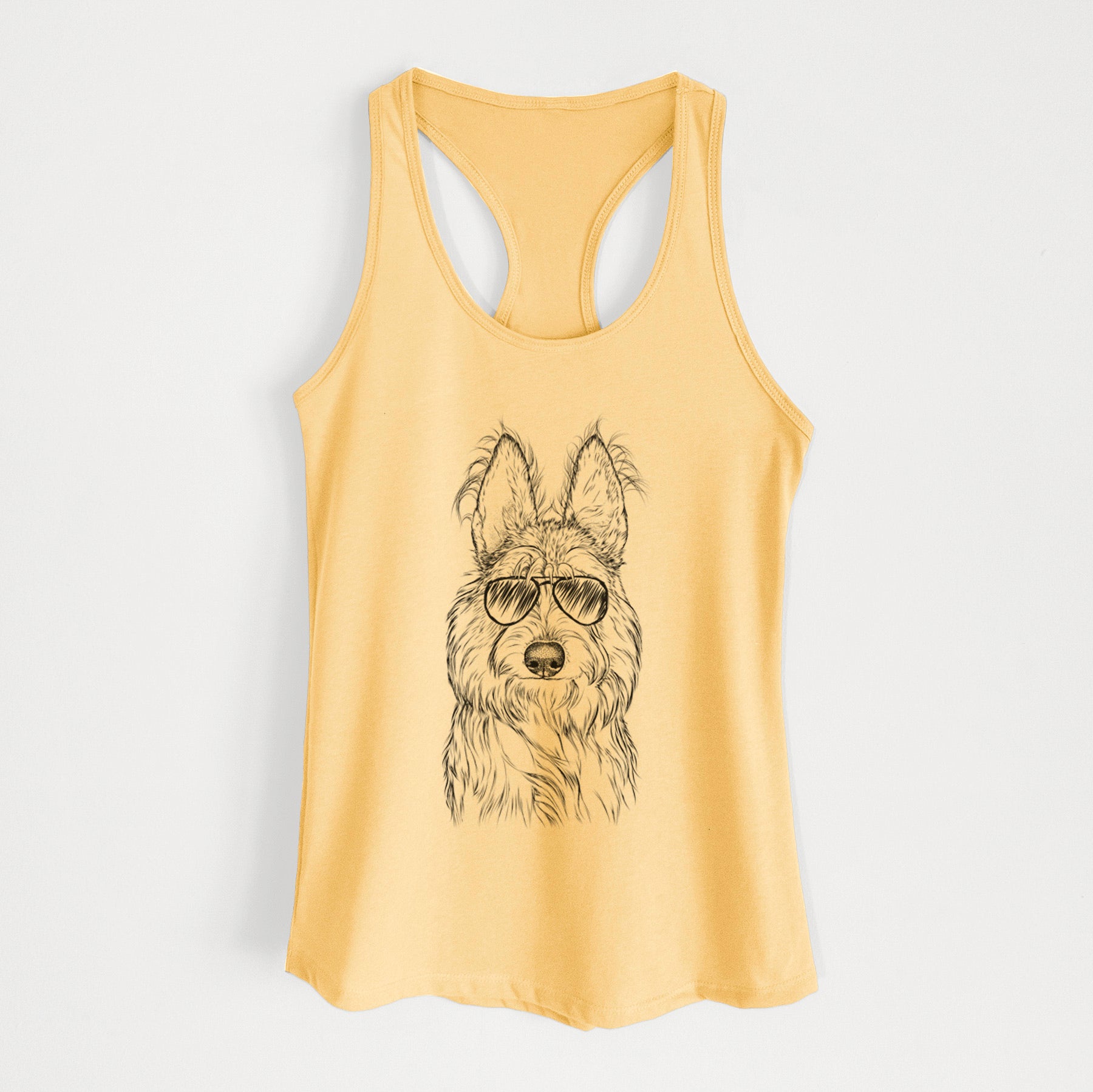 Luna the Berger Picard - Women's Racerback Tanktop