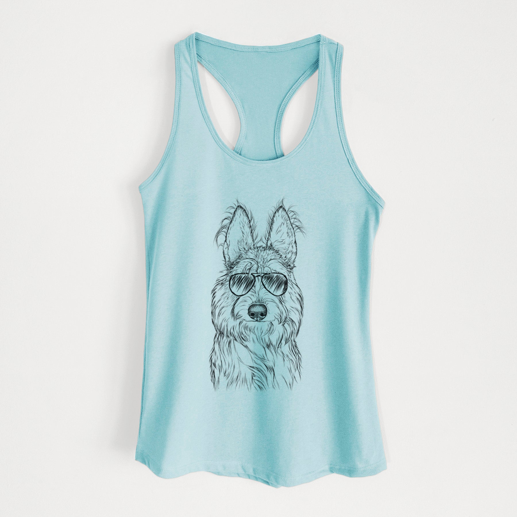 Luna the Berger Picard - Women's Racerback Tanktop