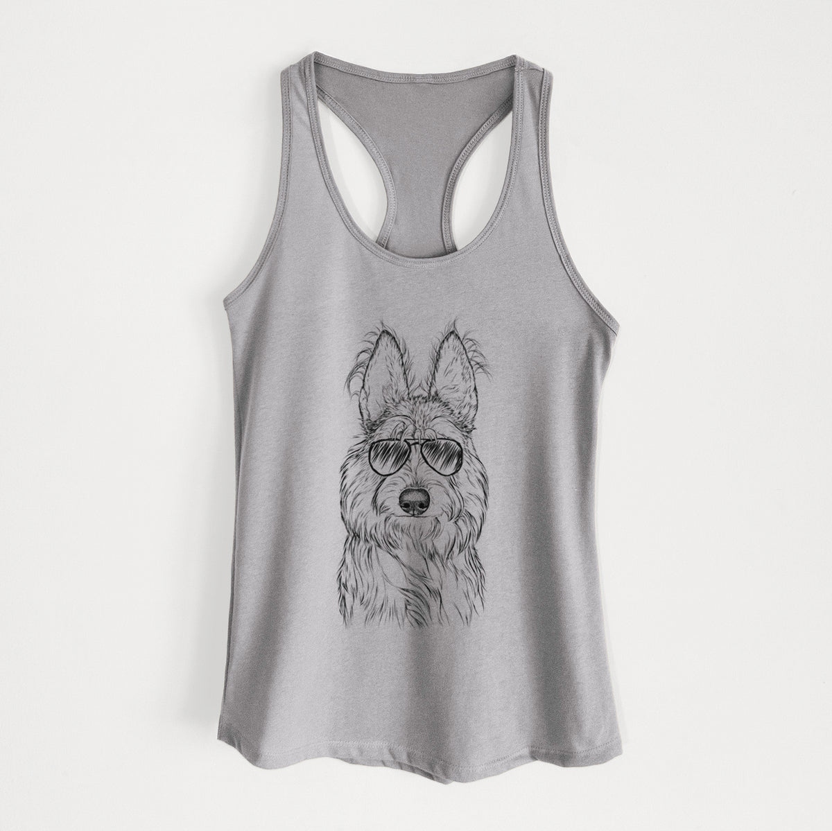 Luna the Berger Picard - Women's Racerback Tanktop