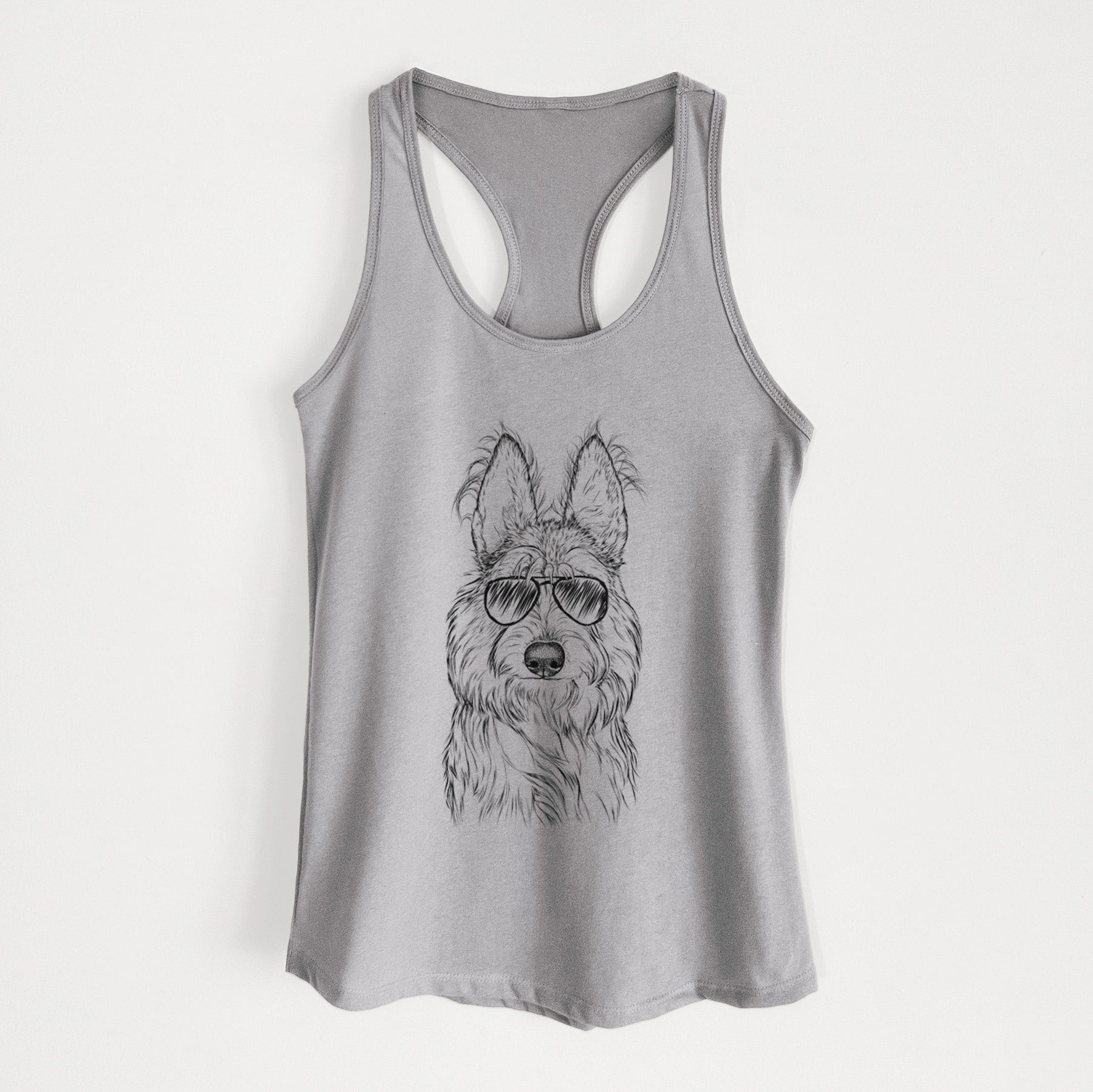 Luna the Berger Picard - Women's Racerback Tanktop