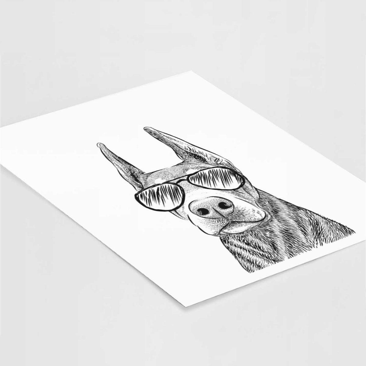 Luna the Doberman Pinscher Art Print