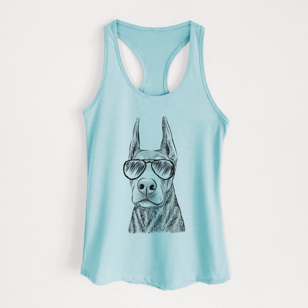 Luna the Doberman Pinscher - Women's Racerback Tanktop