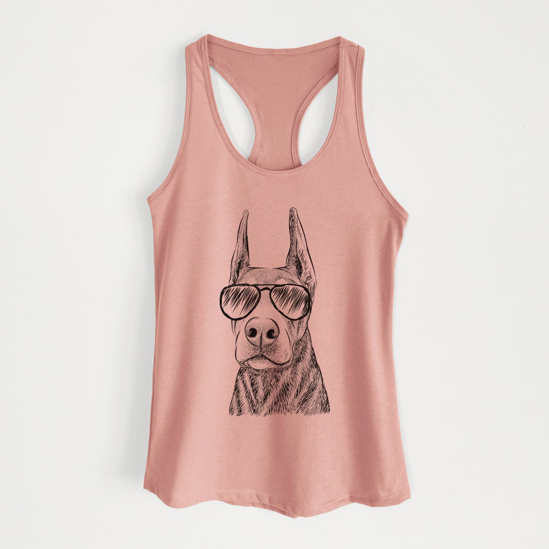 Luna the Doberman Pinscher - Women's Racerback Tanktop