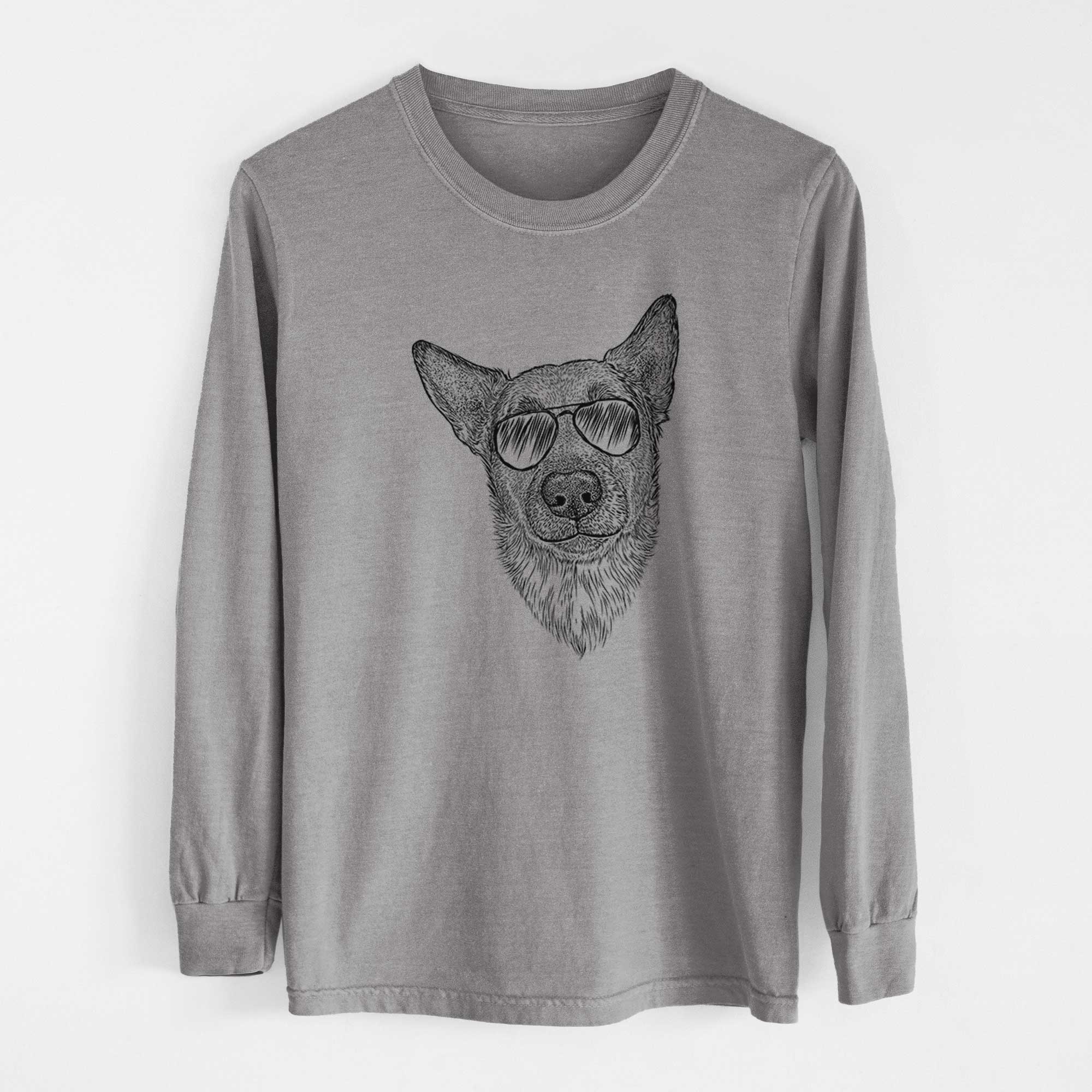 Aviators Luna the Shepherd Mix - Heavyweight 100% Cotton Long Sleeve