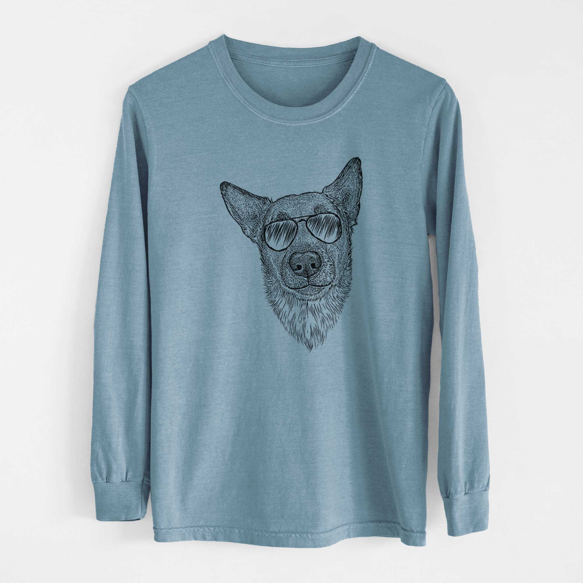 Aviators Luna the Shepherd Mix - Heavyweight 100% Cotton Long Sleeve