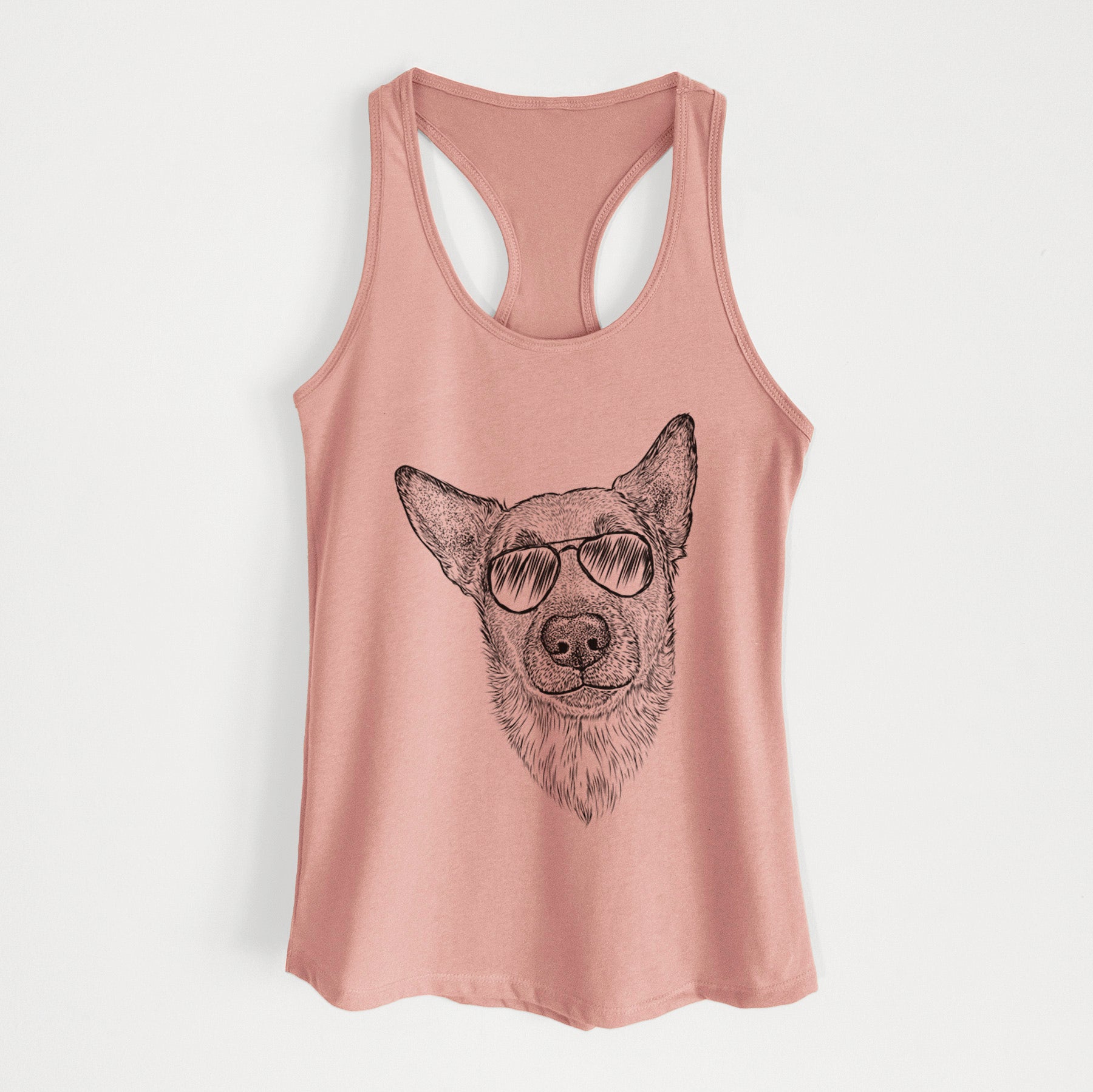 Luna the Shepherd Mix - Women's Racerback Tanktop