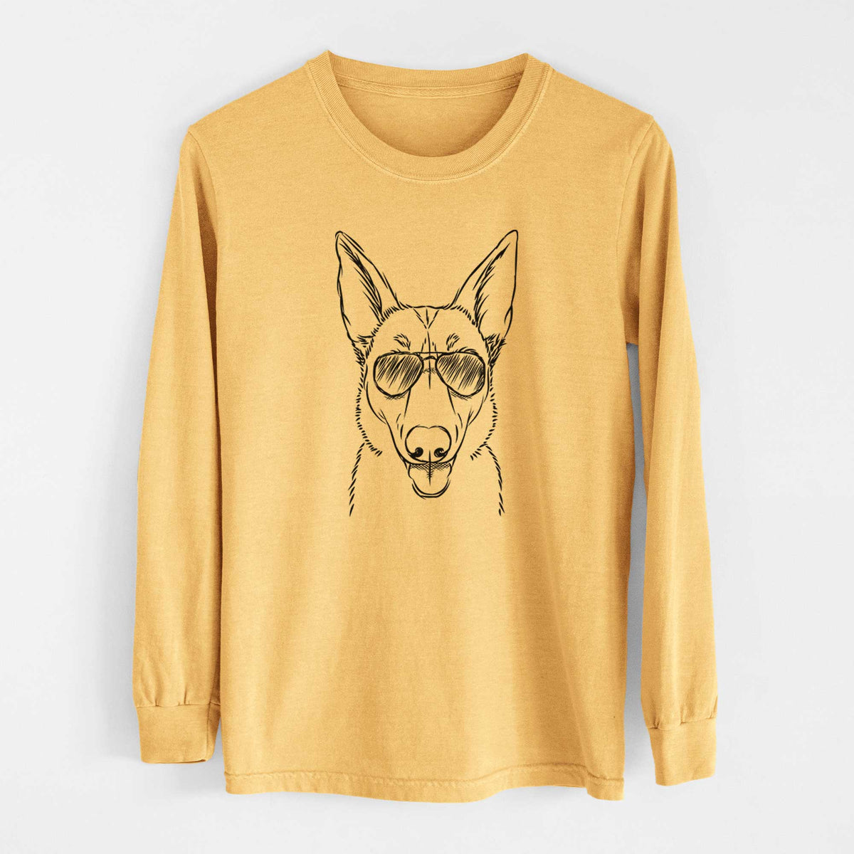 Aviators Lyric the Belgian Malinois - Heavyweight 100% Cotton Long Sleeve