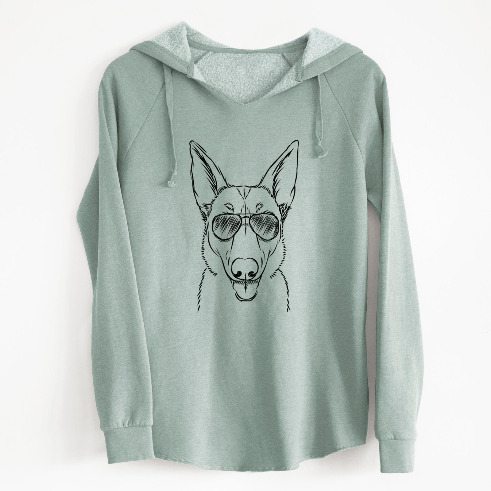 Aviator Lyric the Belgian Malinois - Cali Wave Hooded Sweatshirt