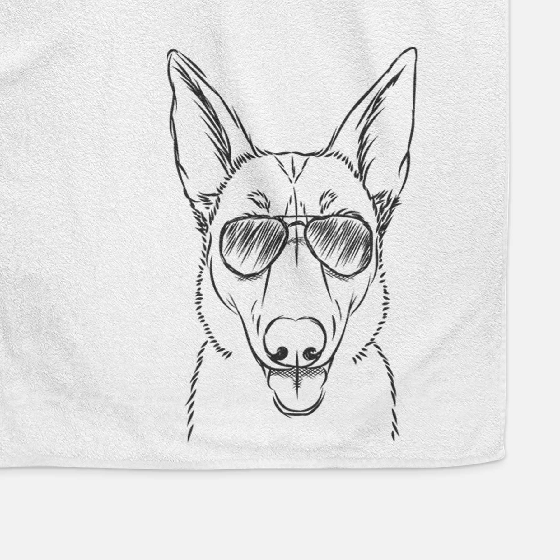 Lyric the Belgian Malinois Decorative Hand Towel