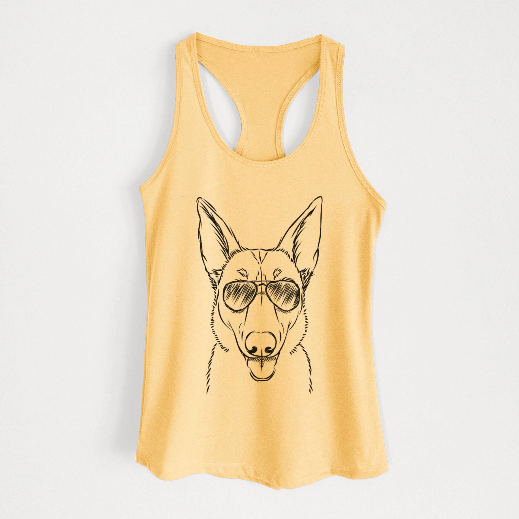 Lyric the Belgian Malinois - Women's Racerback Tanktop