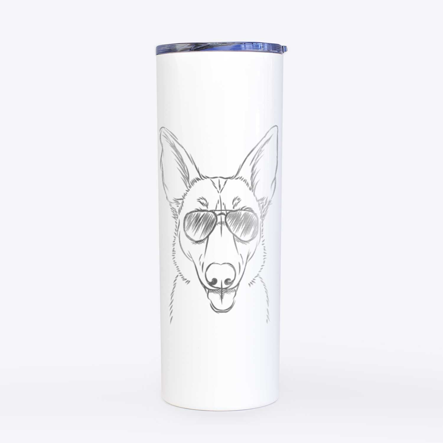 Lyric the Belgian Malinois - 20oz Skinny Tumbler