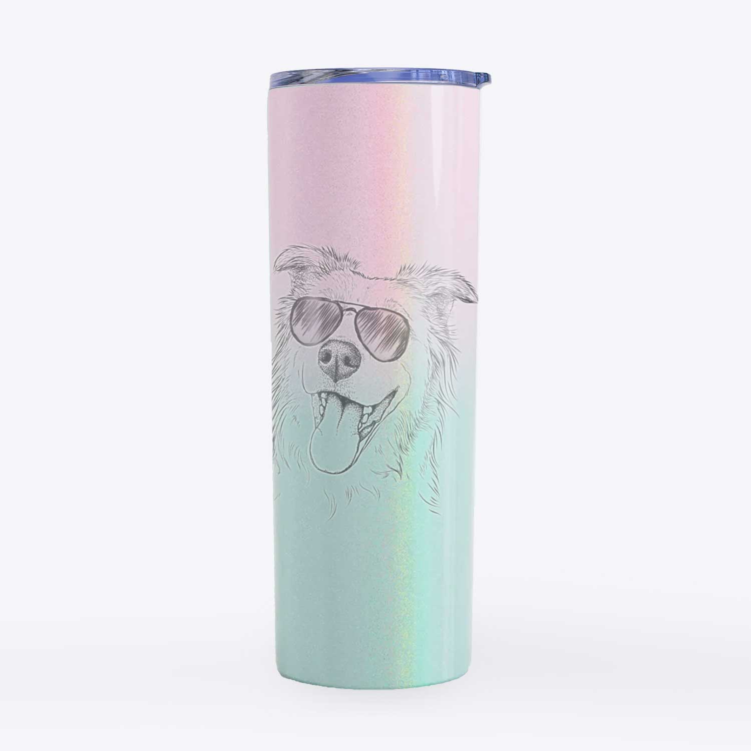 Macaroni the Border Collie - 20oz Skinny Tumbler