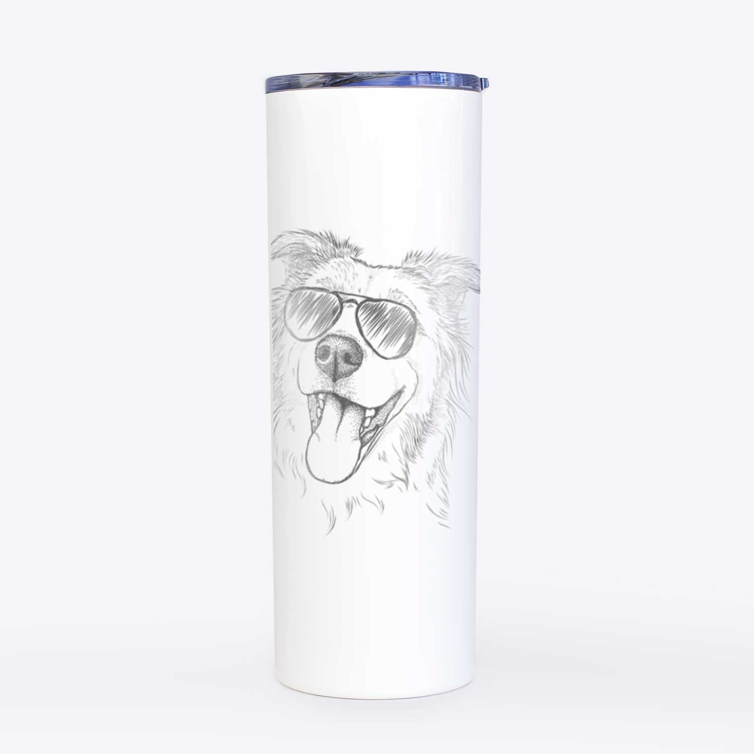 Macaroni the Border Collie - 20oz Skinny Tumbler