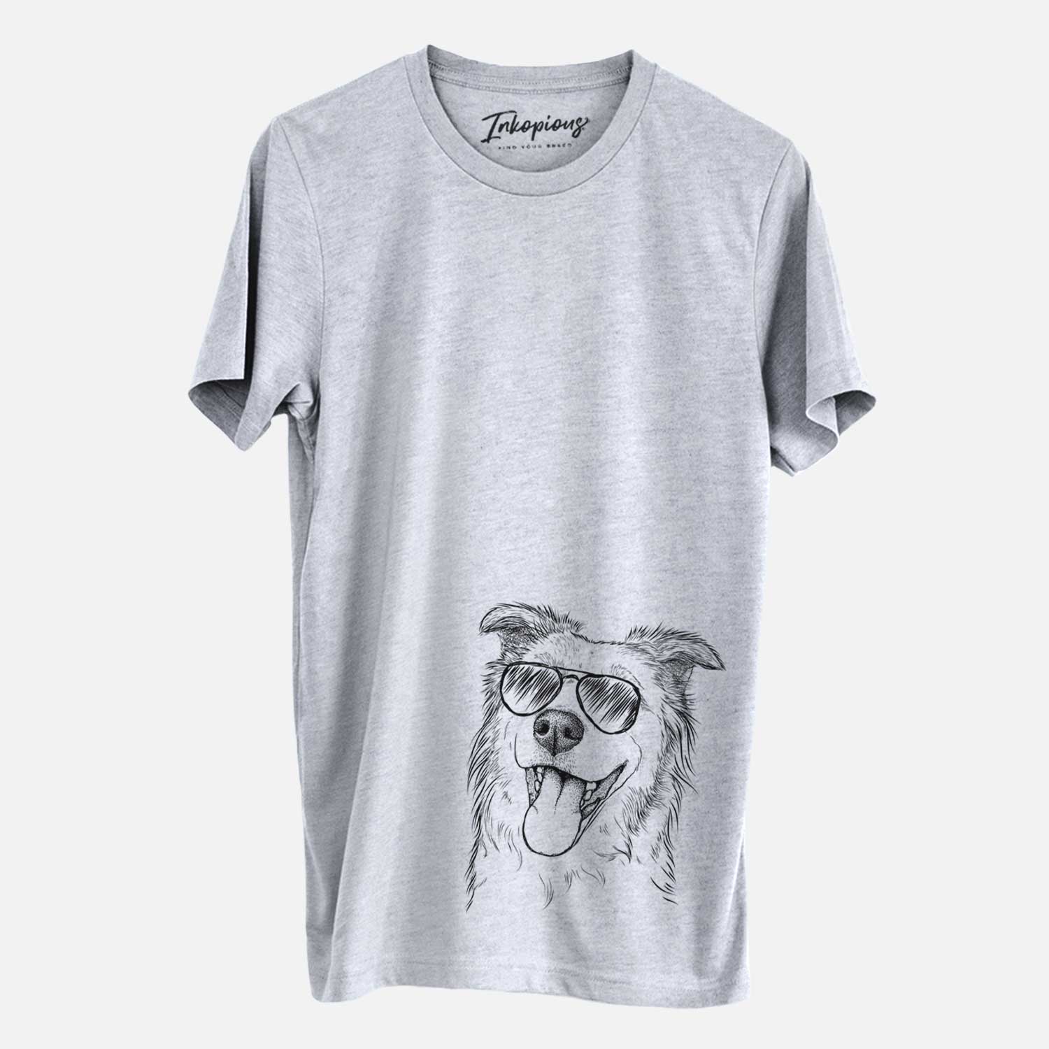 Aviator Macaroni the Border Collie - Unisex Crewneck