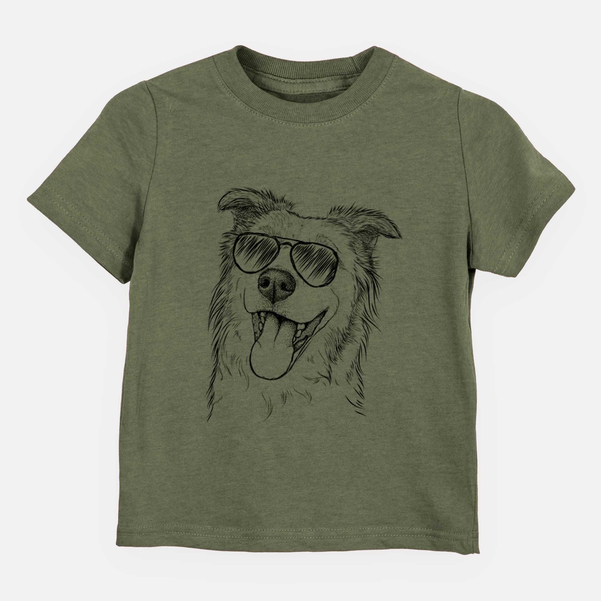 Aviator Macaroni the Border Collie - Kids/Youth/Toddler Shirt