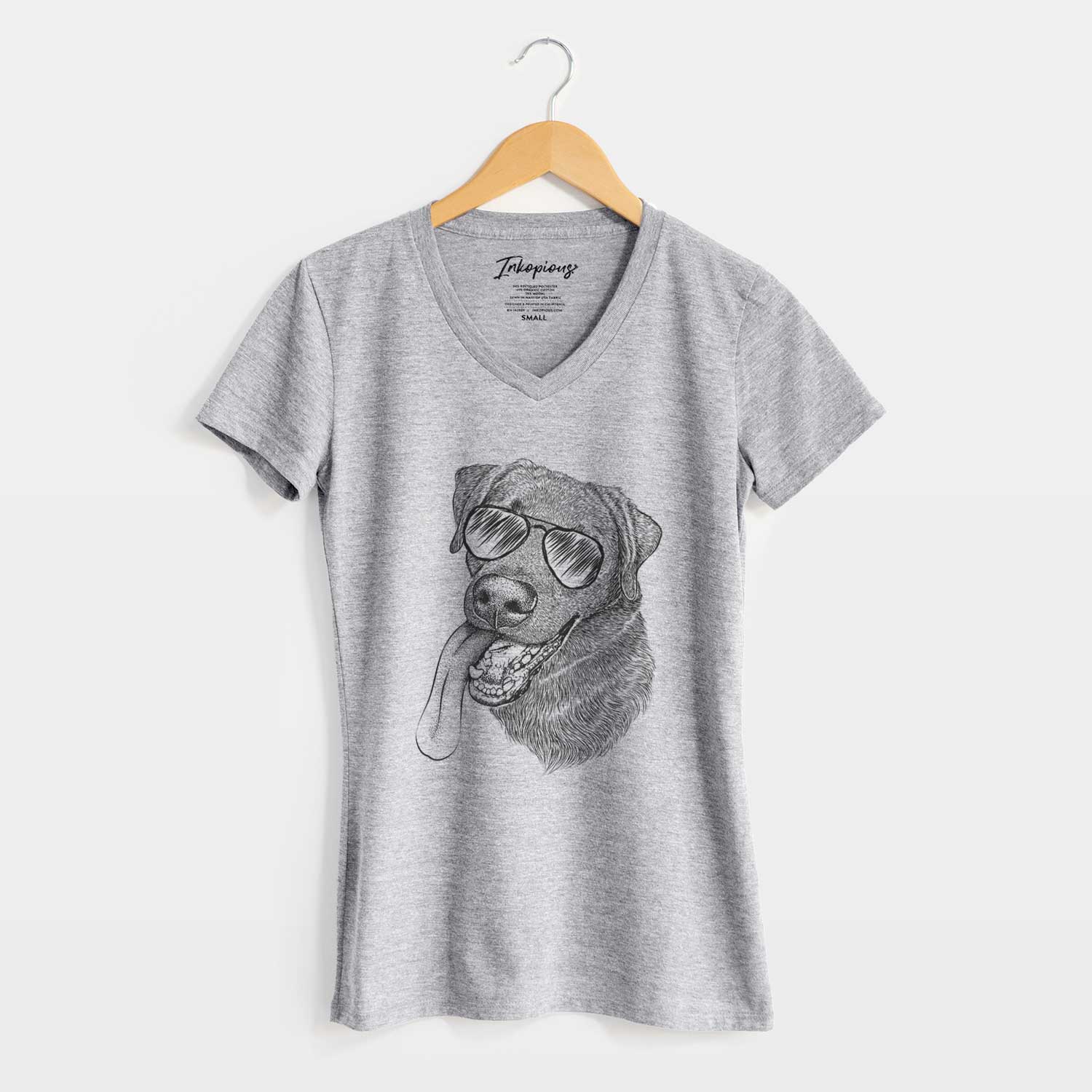 Aviator Macaroni the Lab Mix - Women's V-neck Shirt