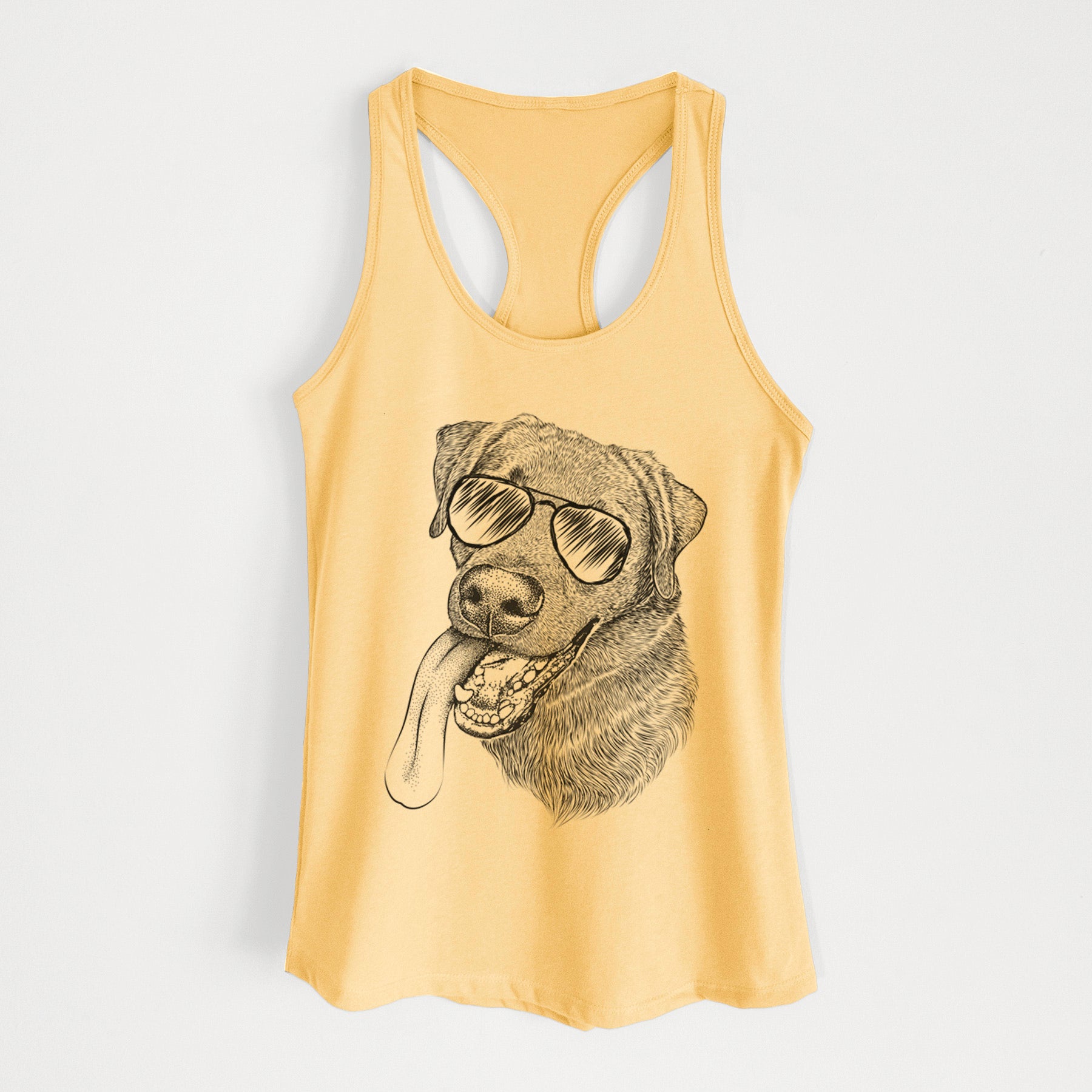 Macaroni the Lab Mix - Women's Racerback Tanktop