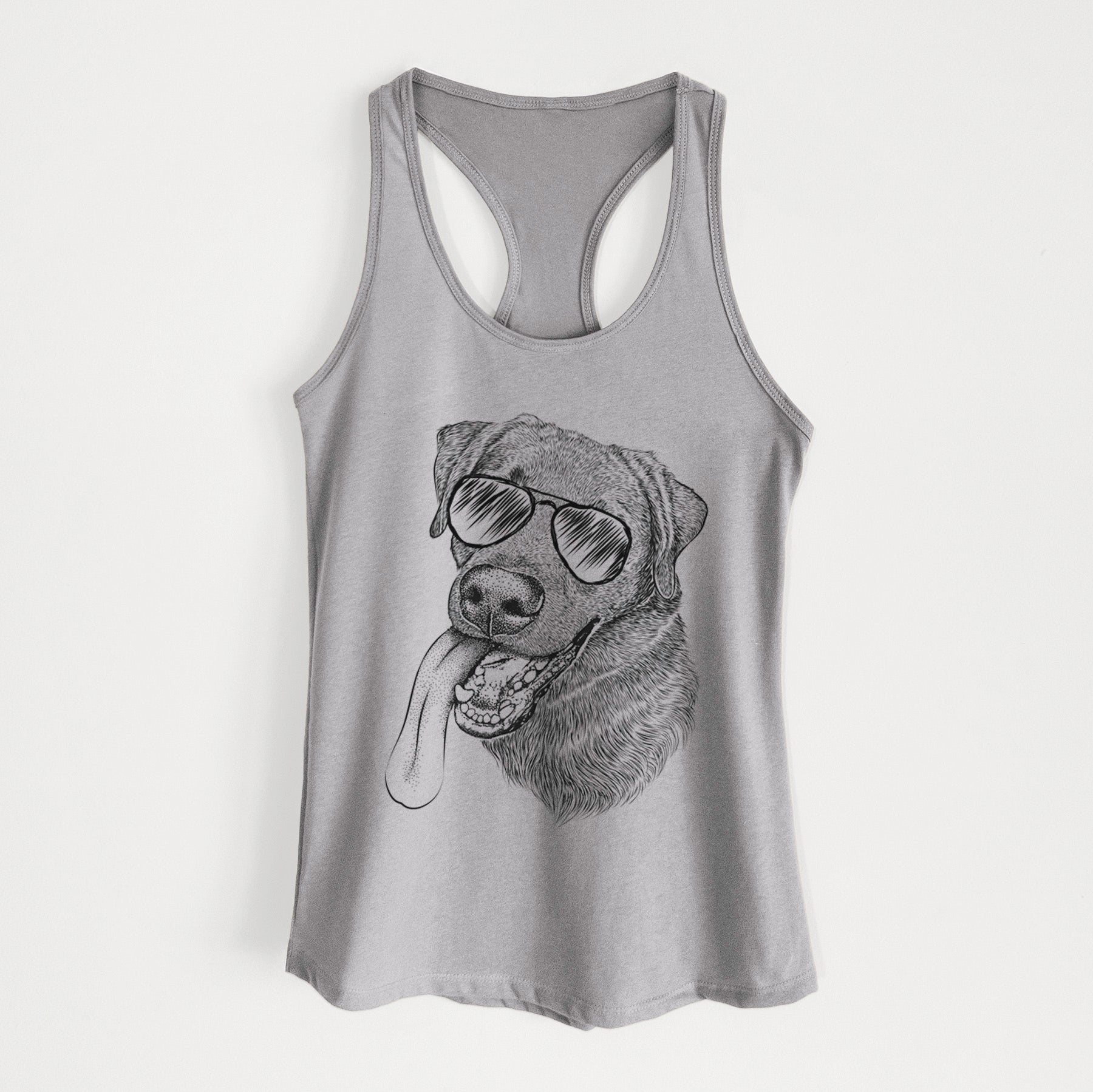 Macaroni the Lab Mix - Women's Racerback Tanktop