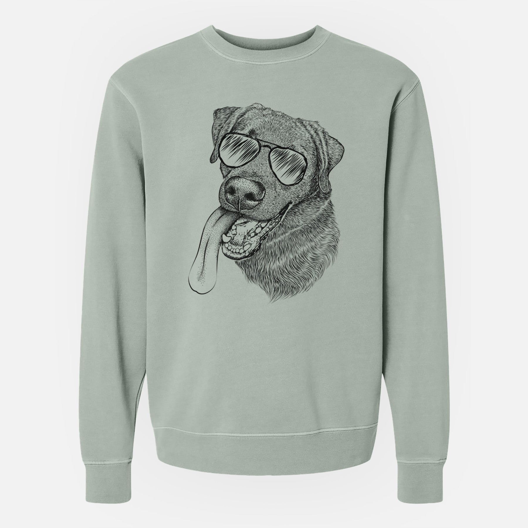 Aviator Macaroni the Lab Mix - Unisex Pigment Dyed Crew Sweatshirt