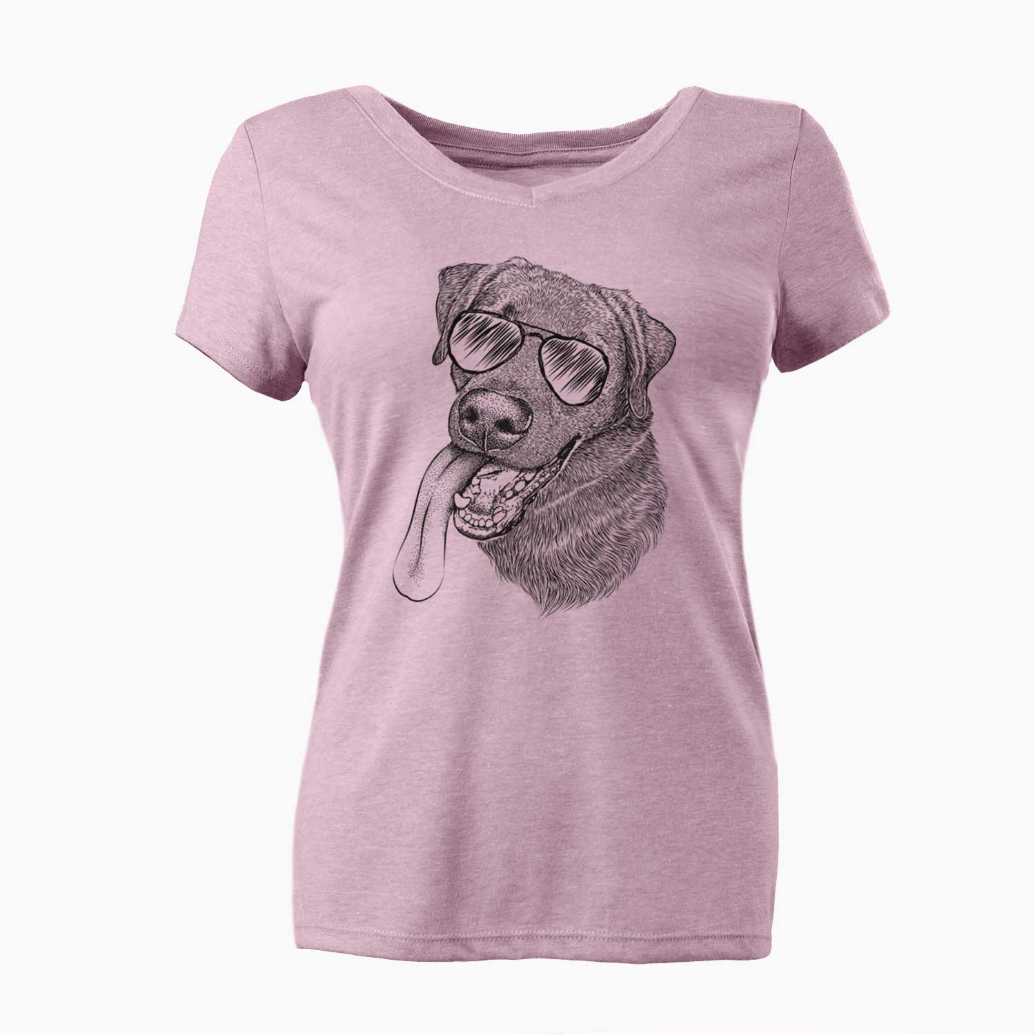 Aviator Macaroni the Lab Mix - Women's V-neck Shirt