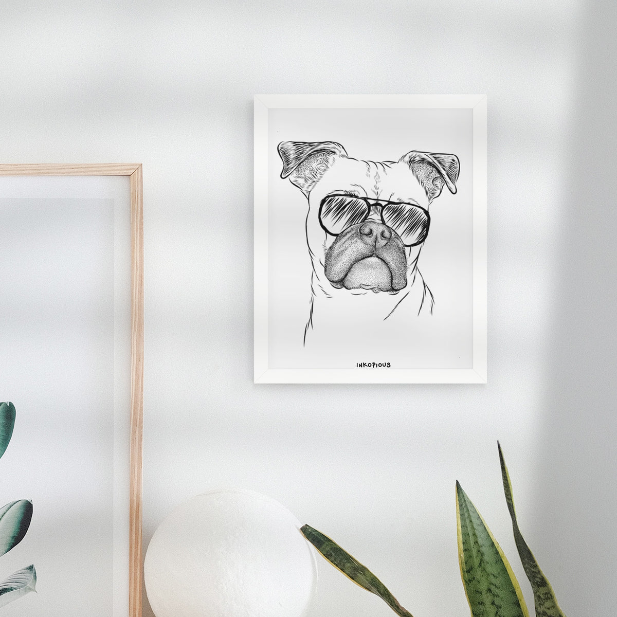 Mack the Bugg (Boston Terrier/Pug) Art Print