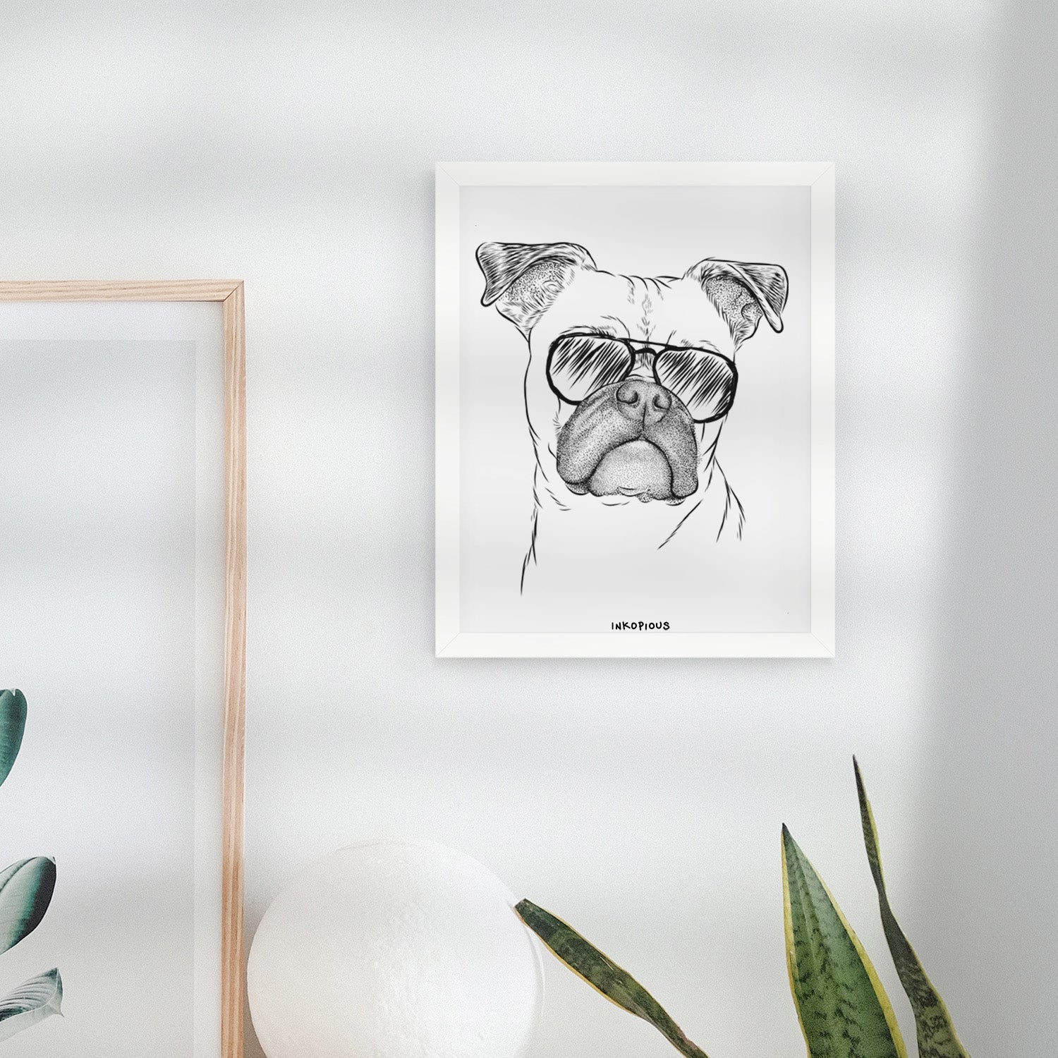 Mack the Bugg (Boston Terrier/Pug) Art Print
