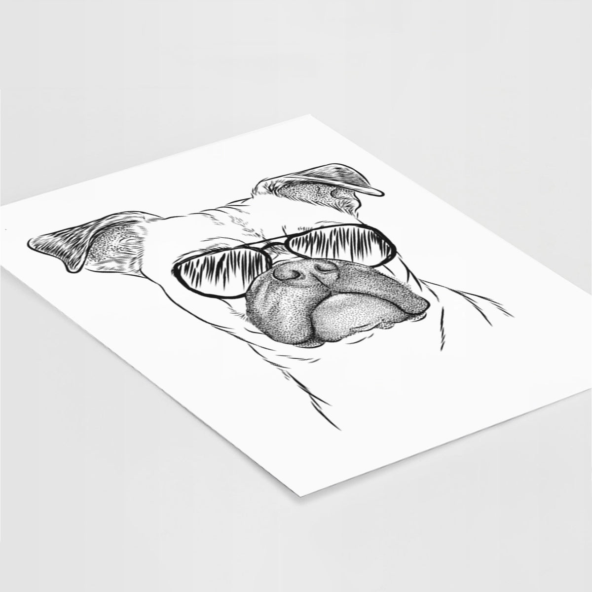 Mack the Bugg (Boston Terrier/Pug) Art Print