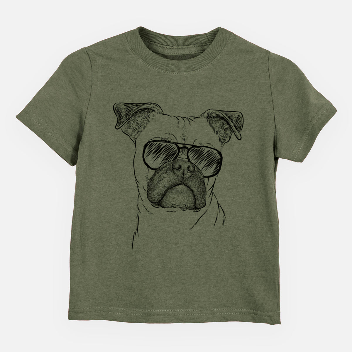 Aviator Mack the Bugg (Boston Terrier/Pug) - Kids/Youth/Toddler Shirt