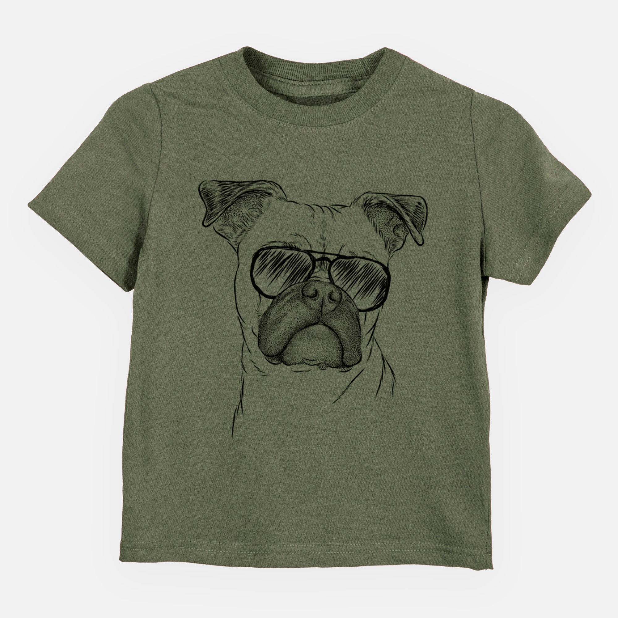 Aviator Mack the Bugg (Boston Terrier/Pug) - Kids/Youth/Toddler Shirt