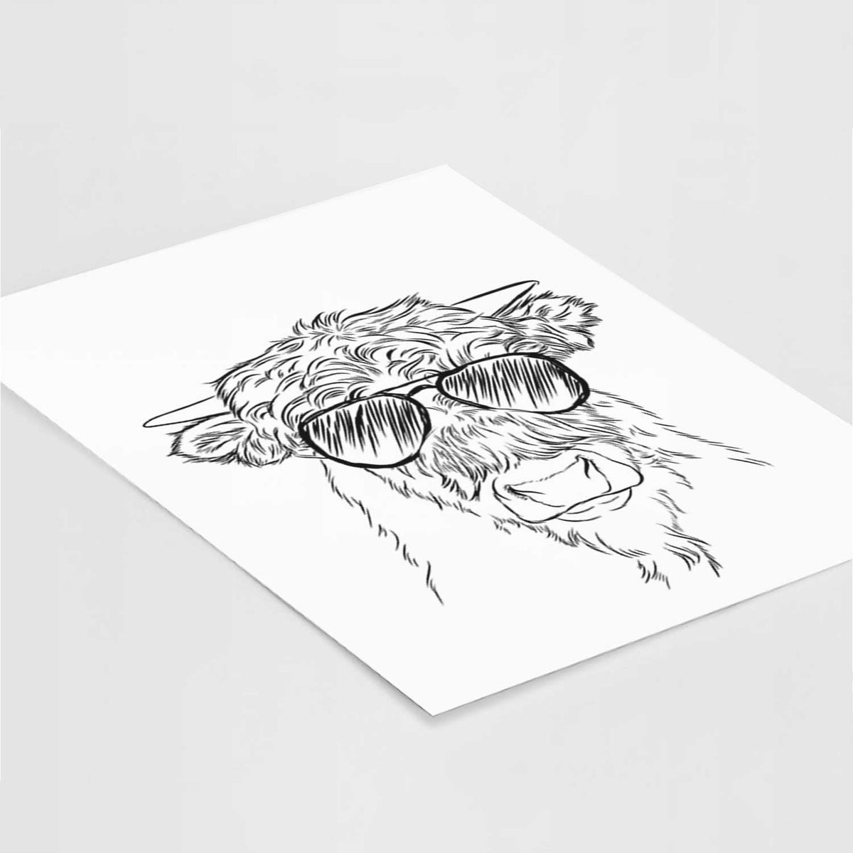 Mack the Scottish Highland Cow Art Print