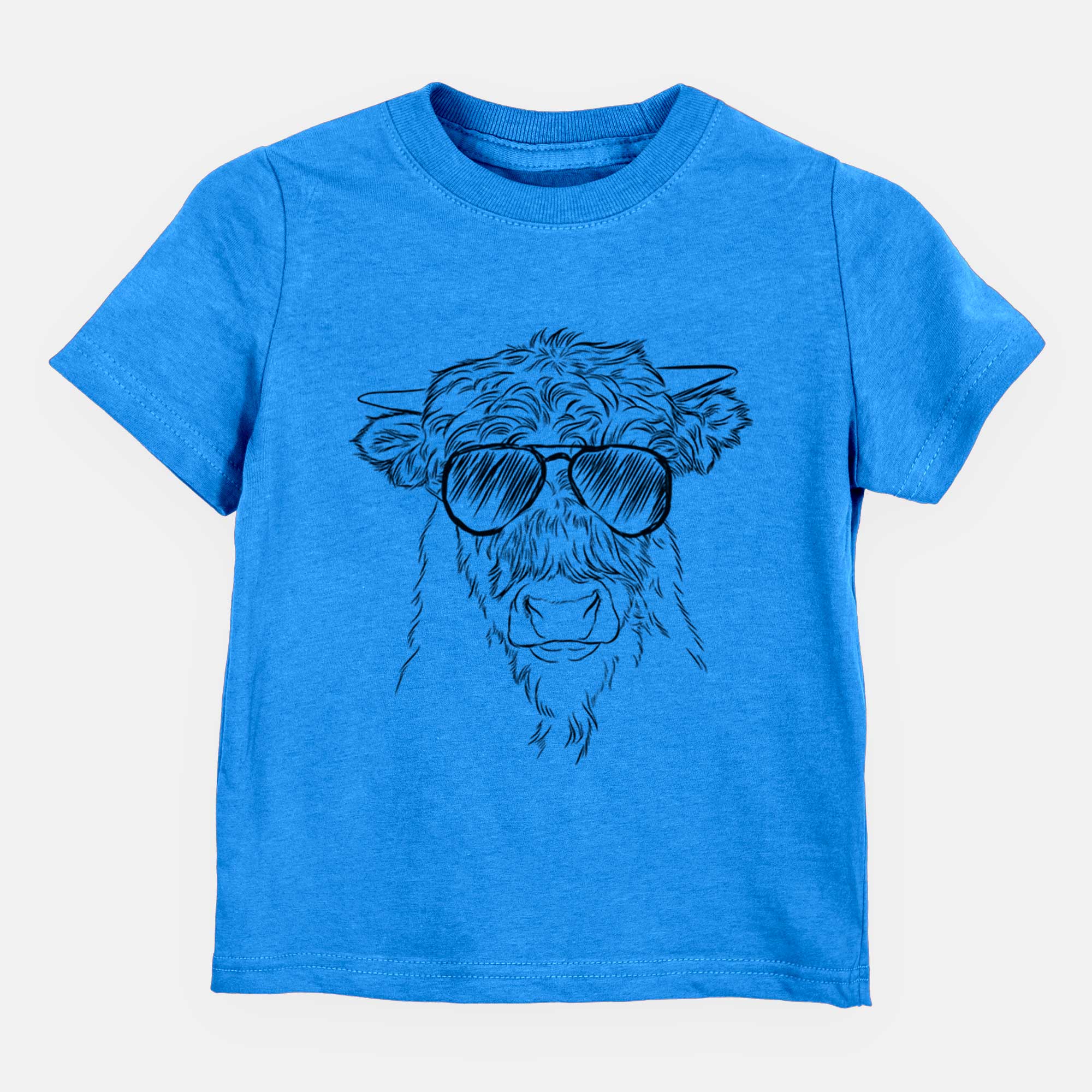 Aviator Mack the Scottish Highland Cow - Kids/Youth/Toddler Shirt