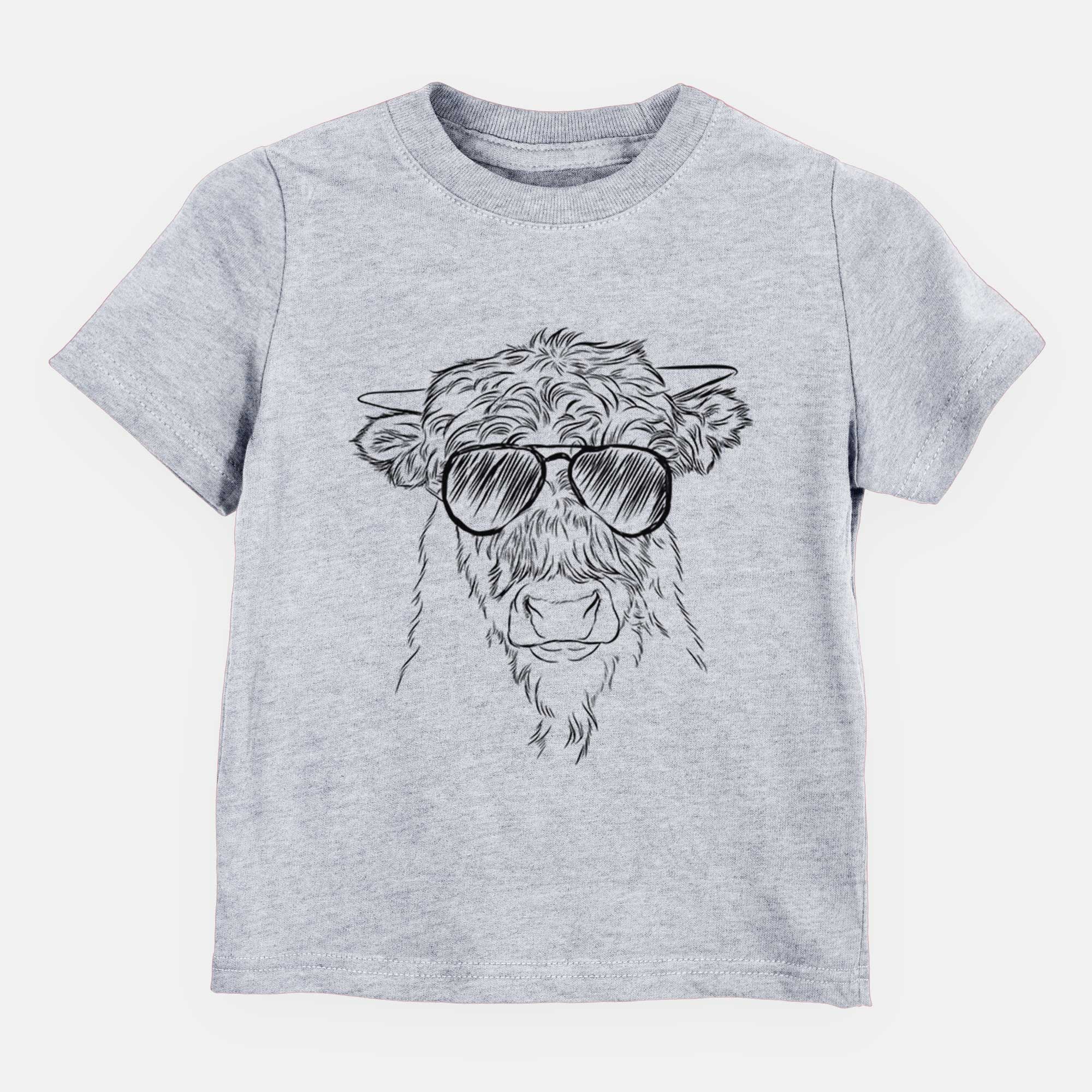 Aviator Mack the Scottish Highland Cow - Kids/Youth/Toddler Shirt