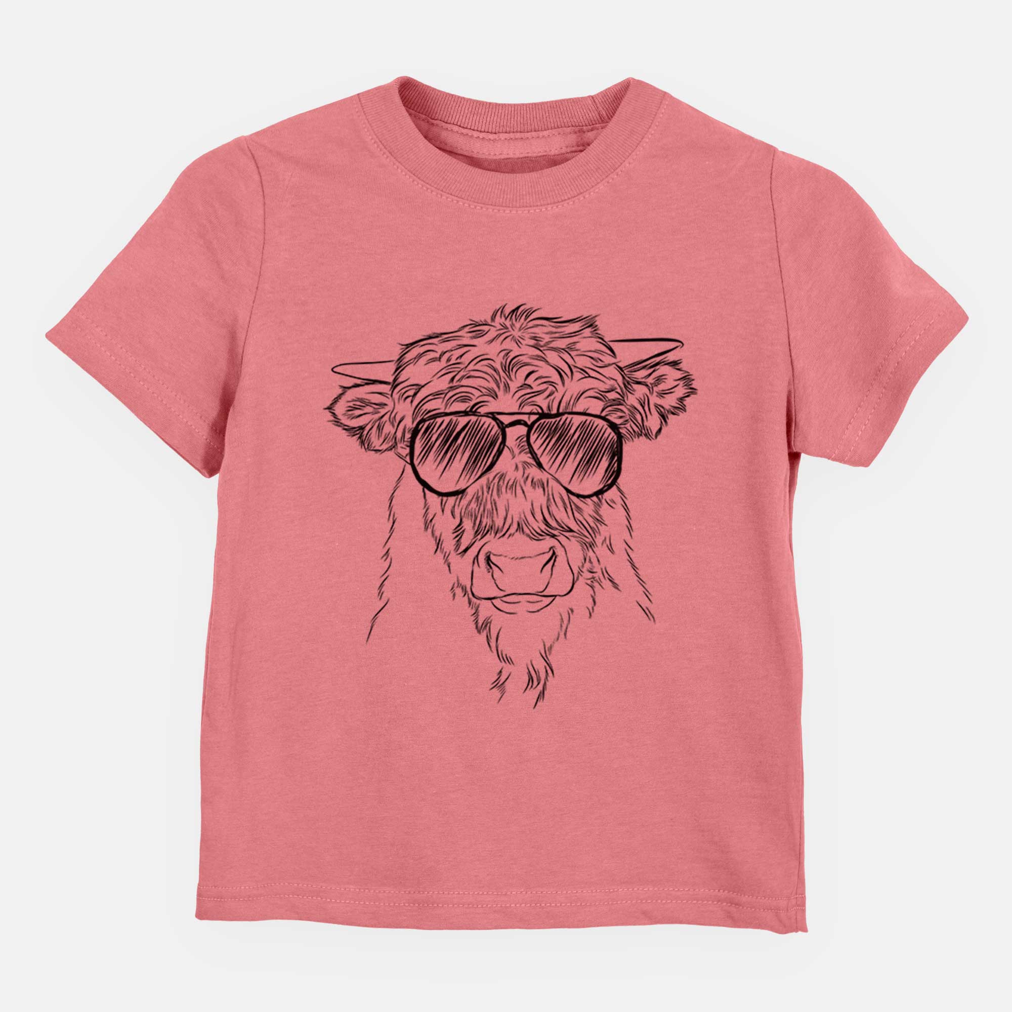 Aviator Mack the Scottish Highland Cow - Kids/Youth/Toddler Shirt