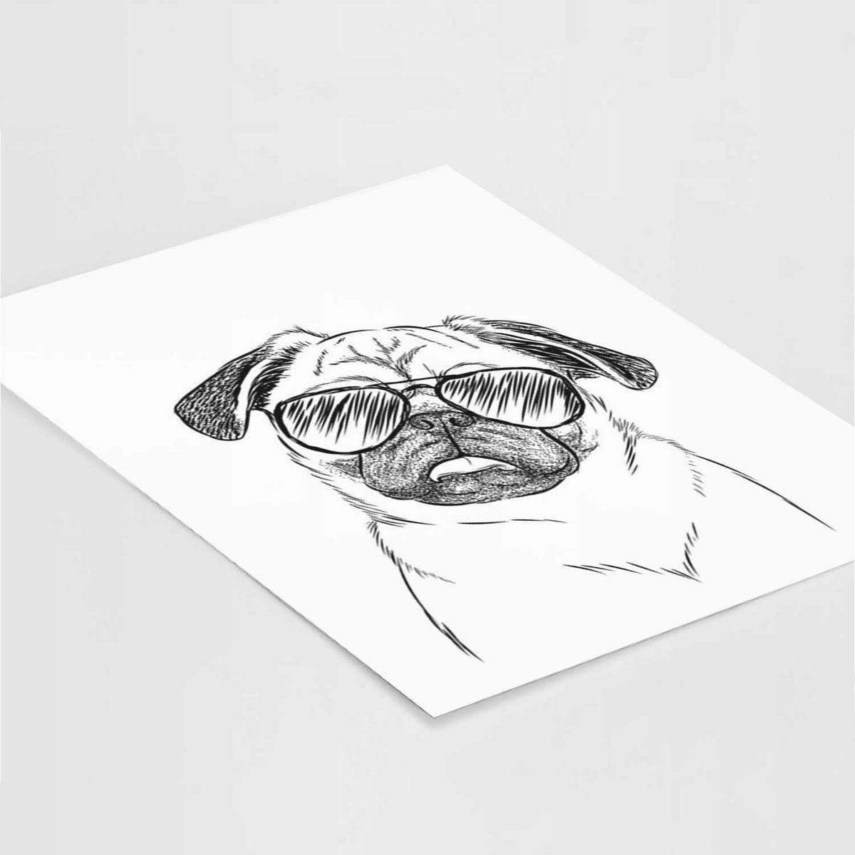 Macy the Pug Art Print