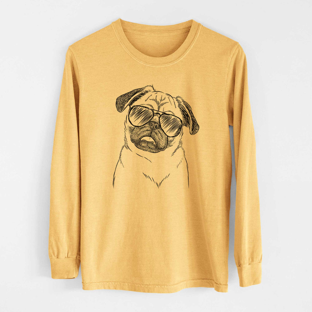 Aviators Macy the Pug - Heavyweight 100% Cotton Long Sleeve