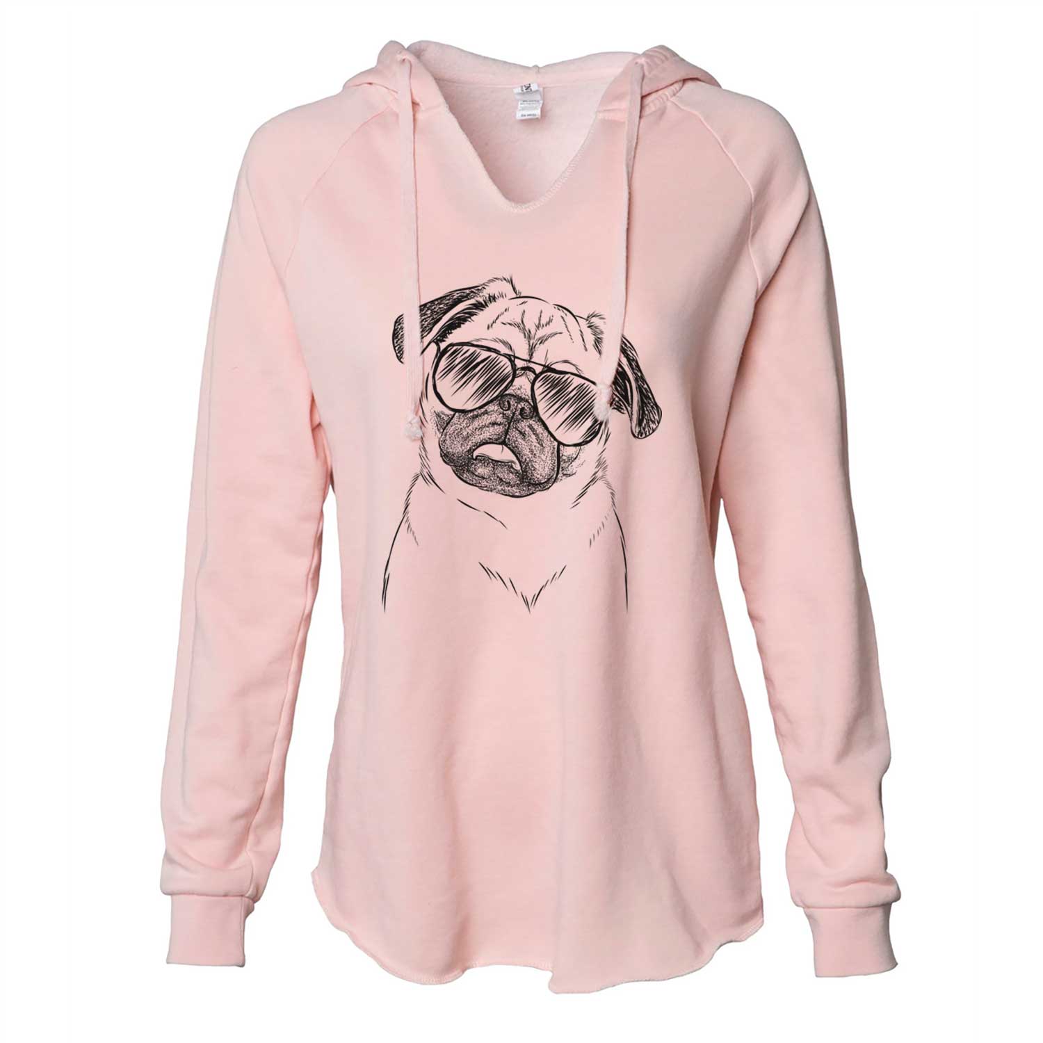 Macy the Pug - Cali Wave Hooded Sweatshirt