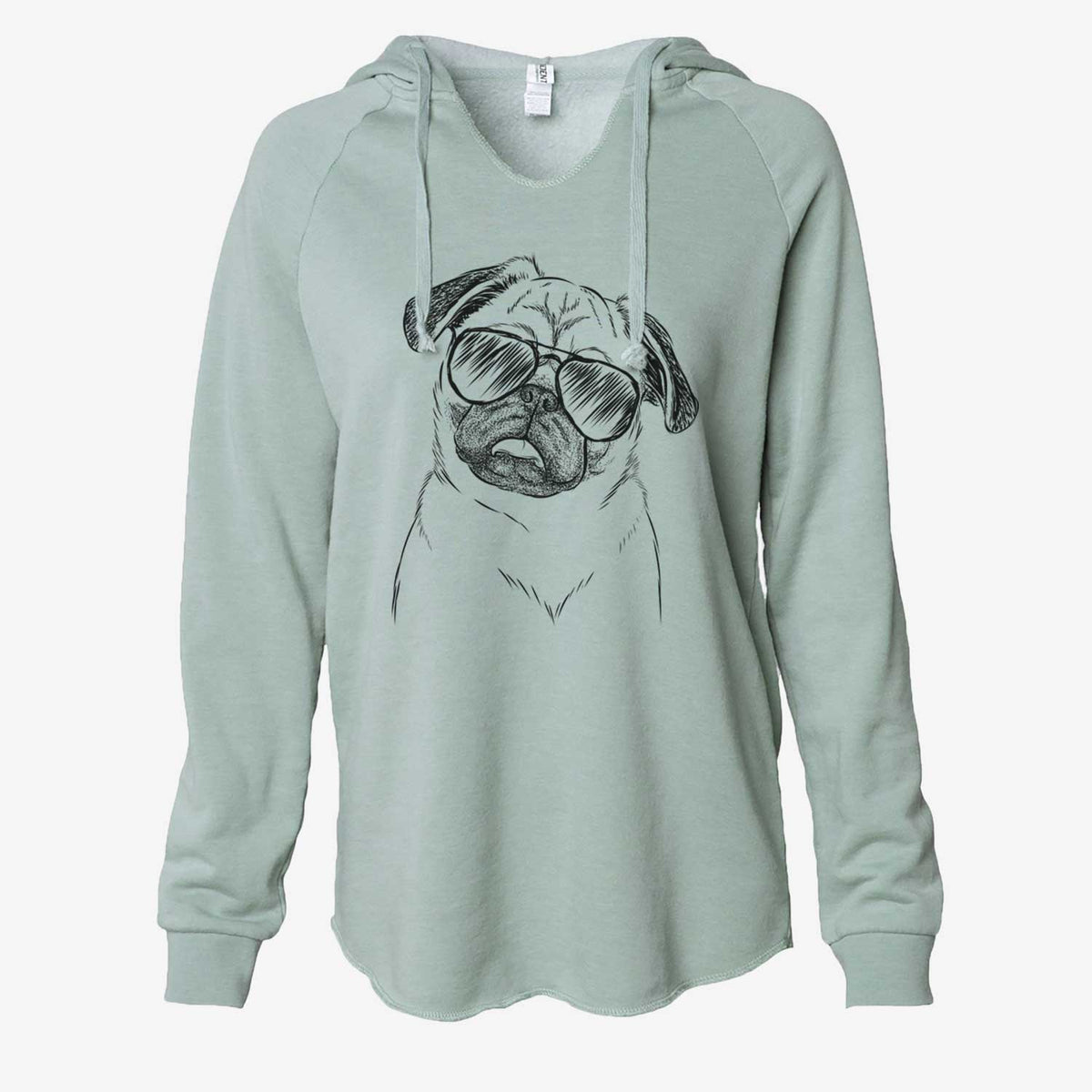 Macy the Pug - Cali Wave Hooded Sweatshirt